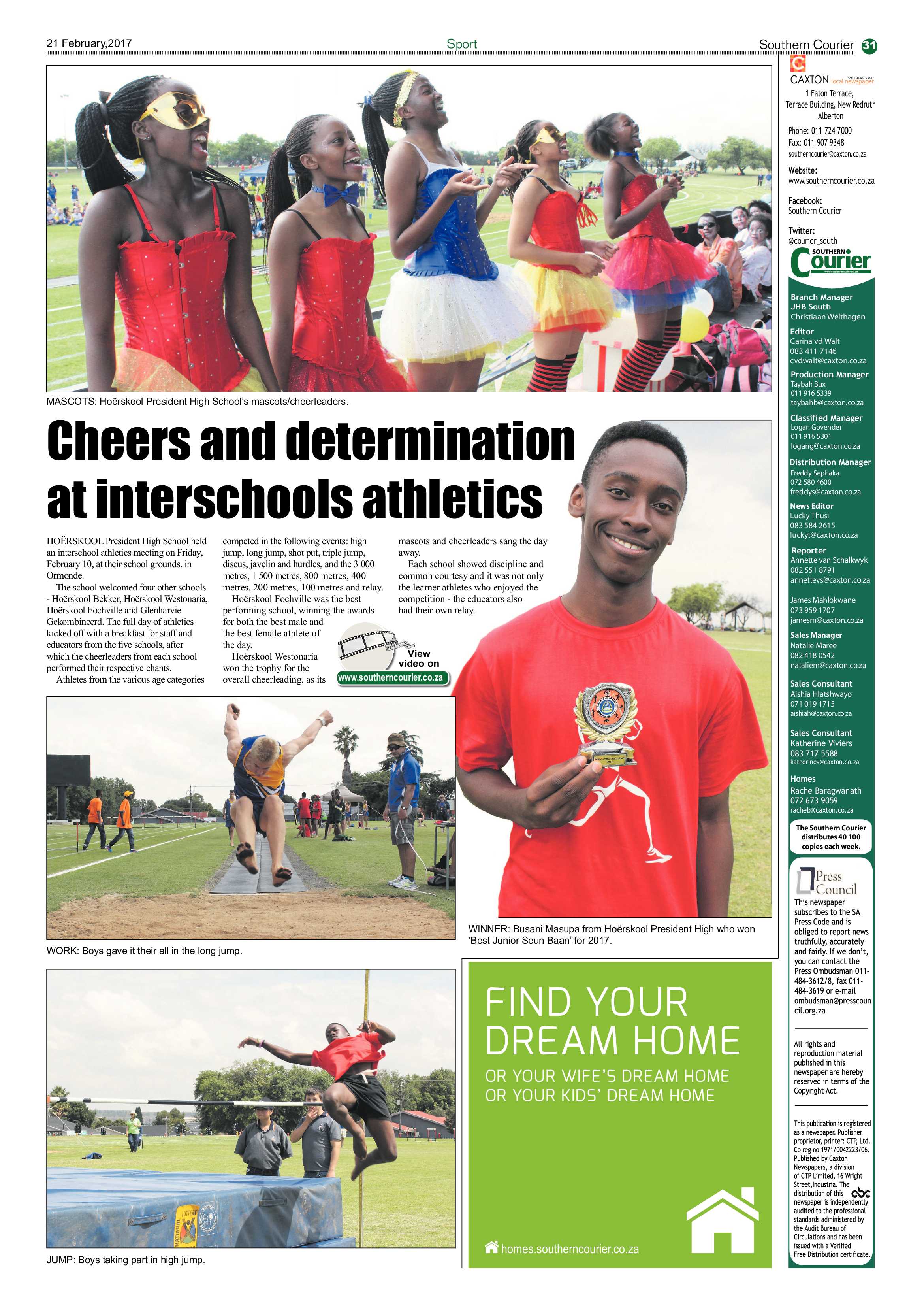 Southern Courier 21 February 2017 page 31
