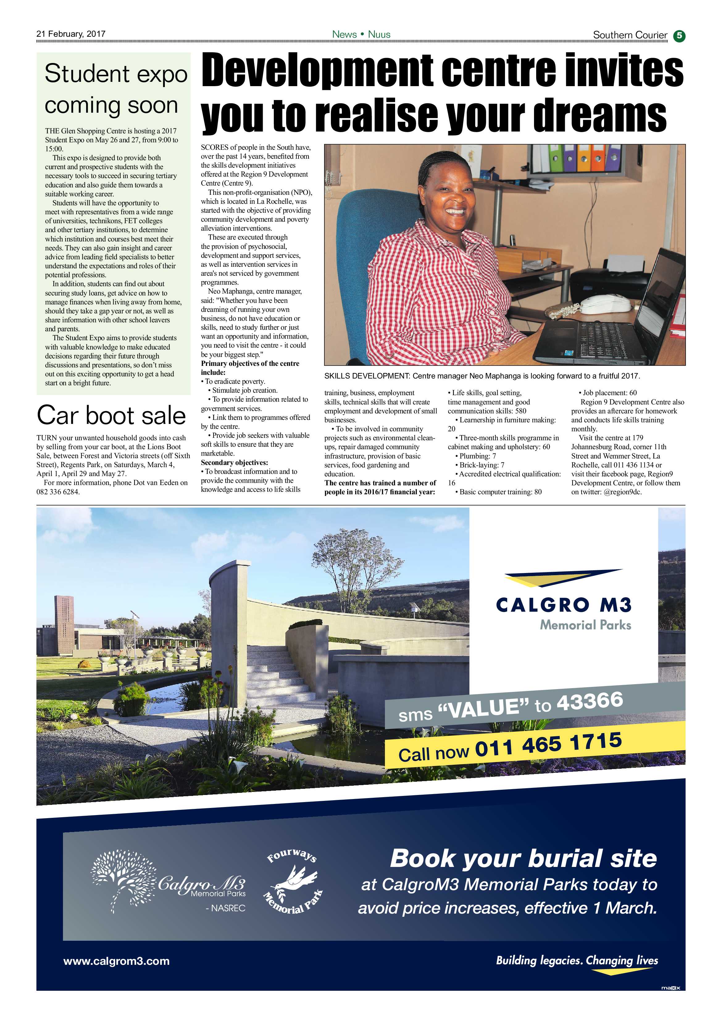 Southern Courier 21 February 2017 page 5