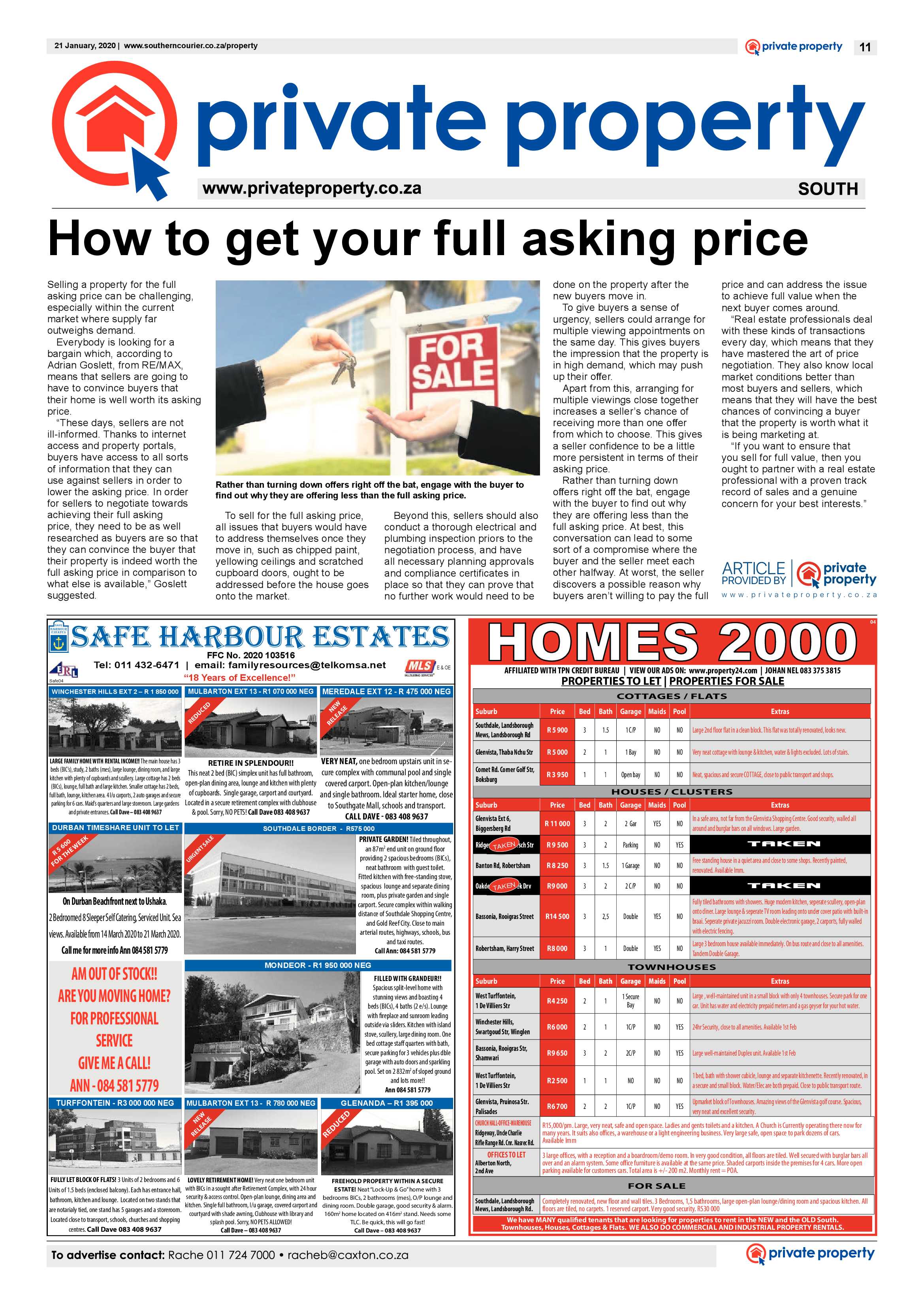 Southern Courier 21 January 2020 page 11
