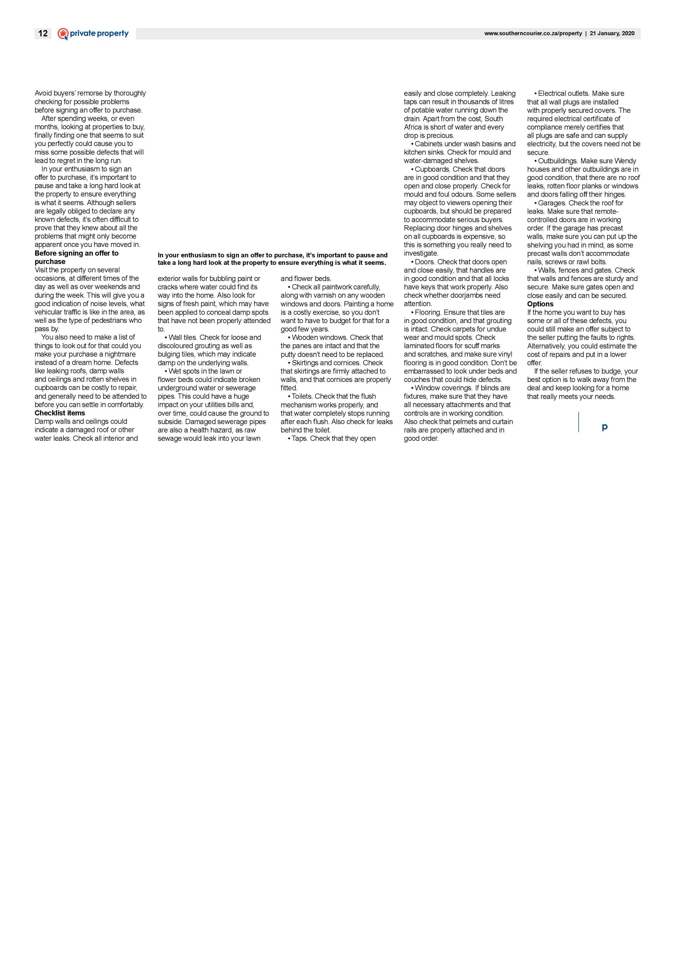 Southern Courier 21 January 2020 page 12