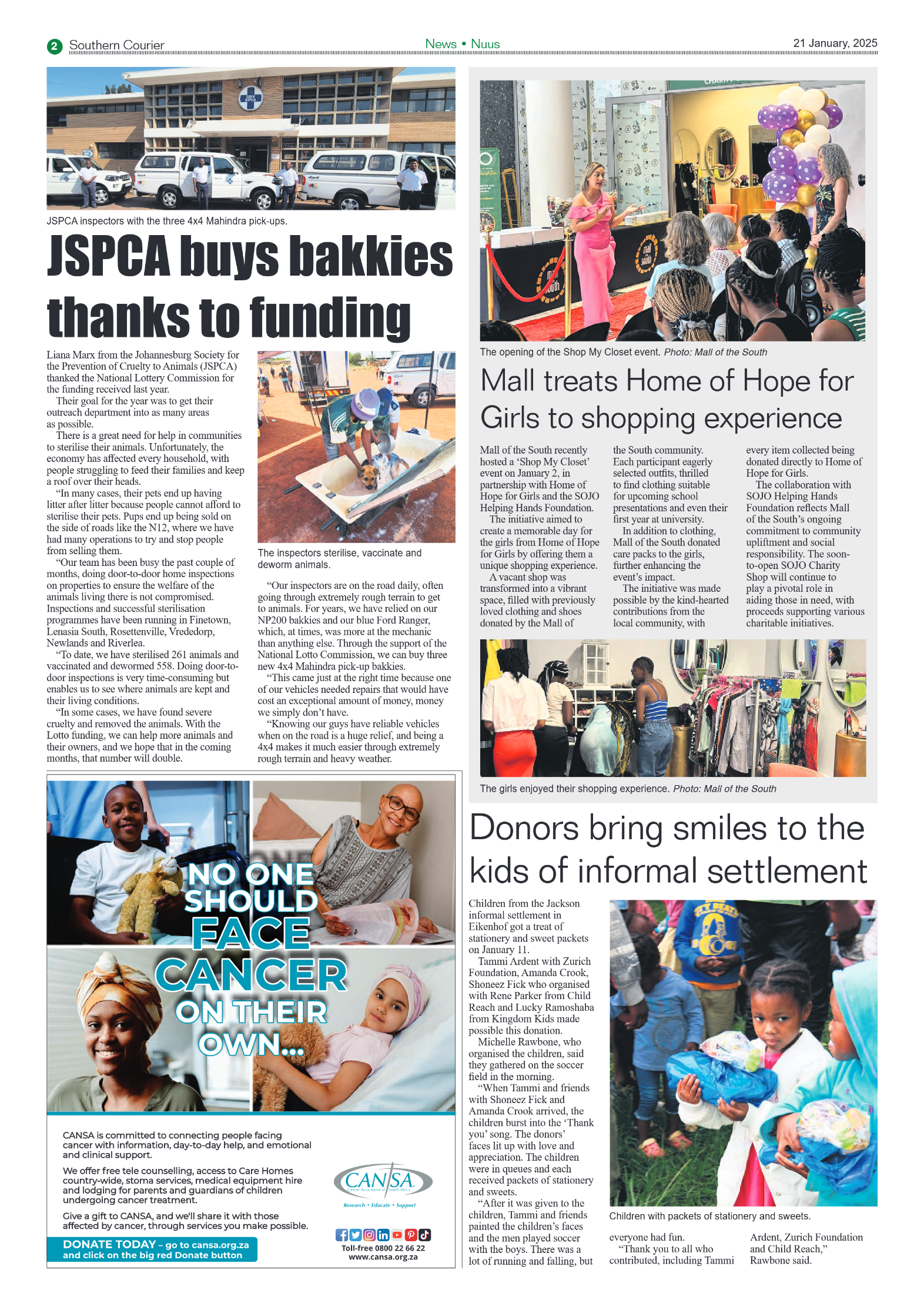 Southern Courier 21 January 2025 page 2