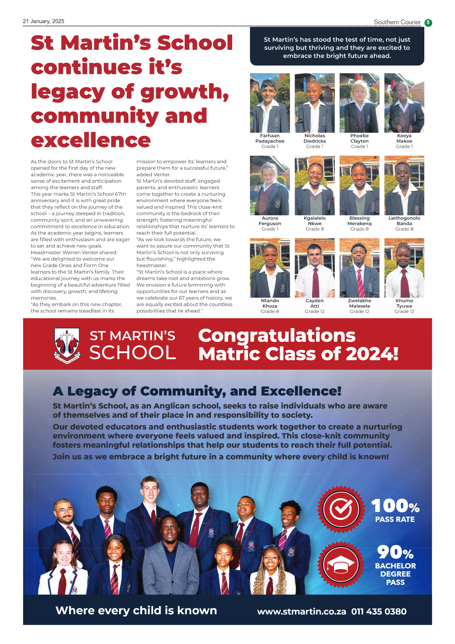 Southern Courier 21 January 2025 page 5