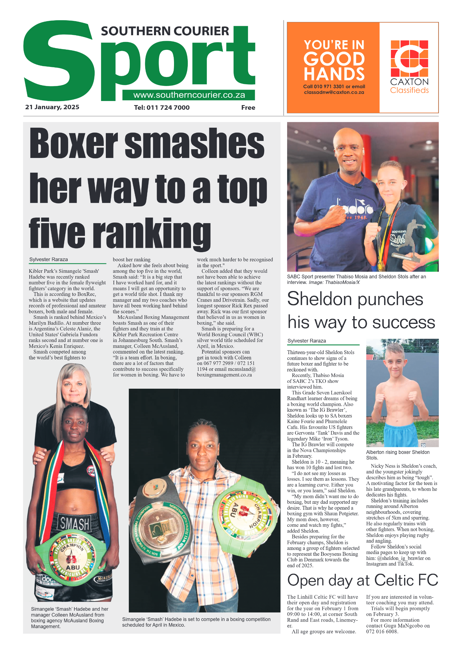 Southern Courier 21 January 2025 page 8