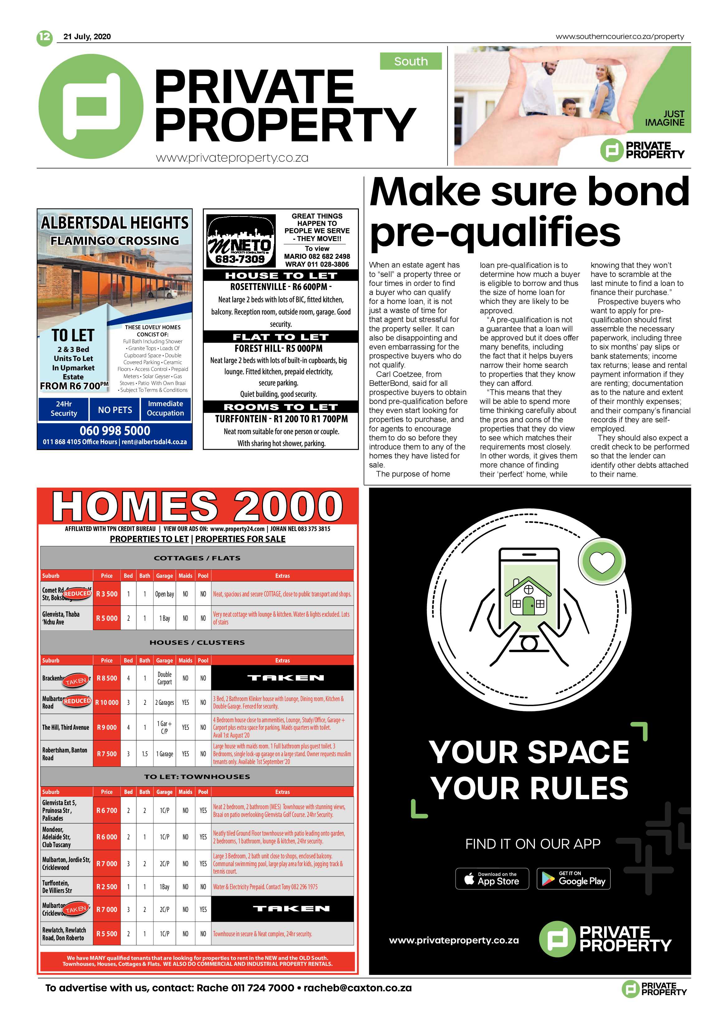 Southern Courier 21 July 2020 page 12