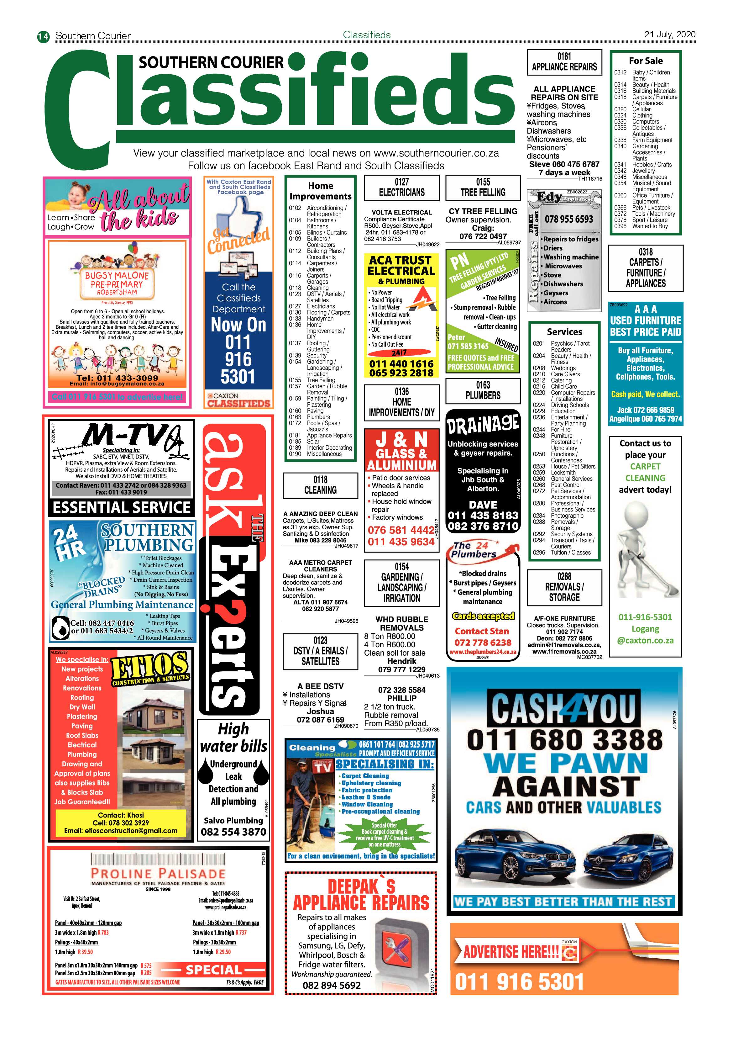 Southern Courier 21 July 2020 page 14