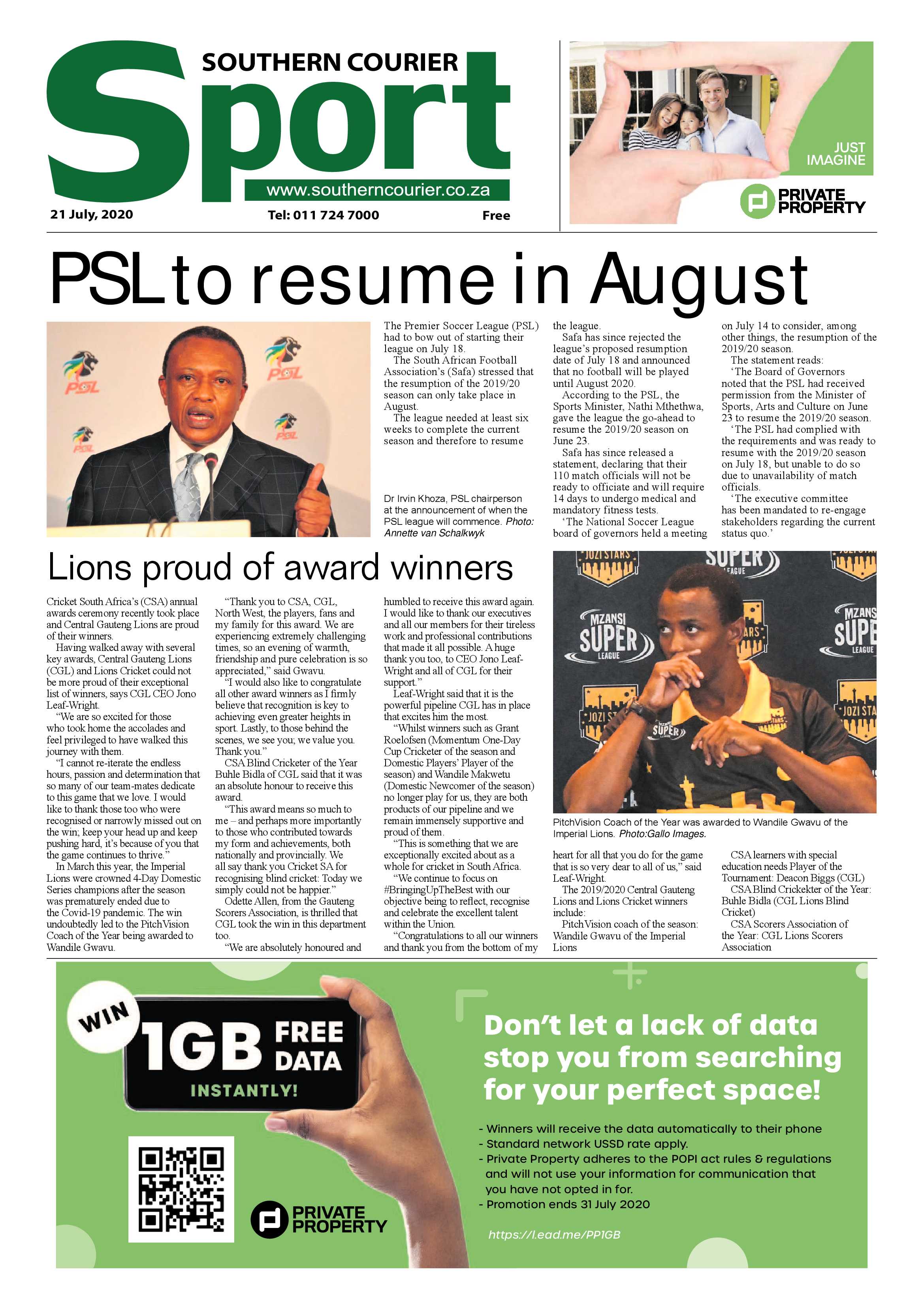 Southern Courier 21 July 2020 page 16