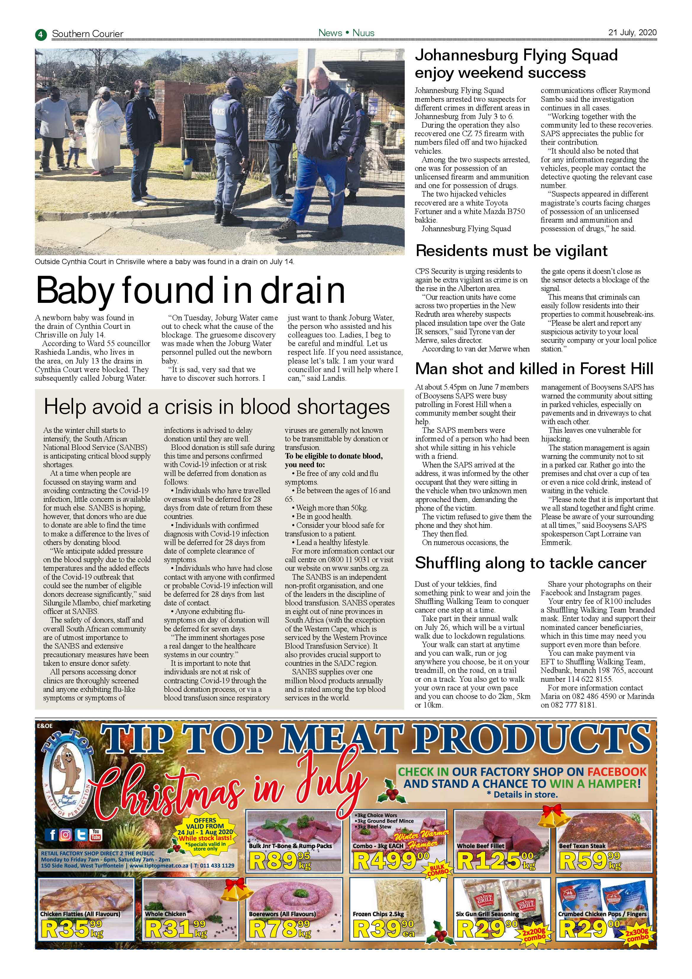 Southern Courier 21 July 2020 page 4