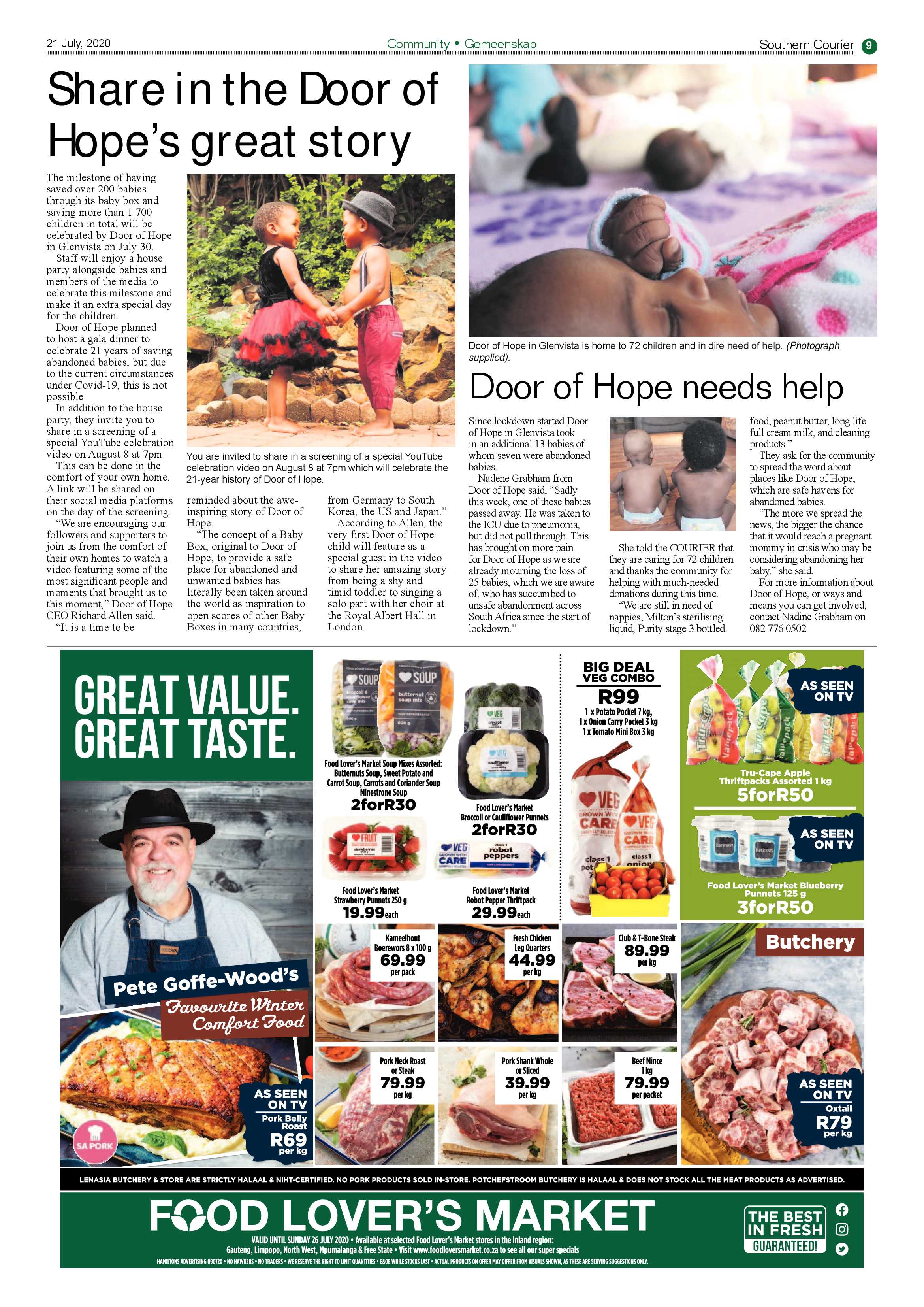 Southern Courier 21 July 2020 page 9