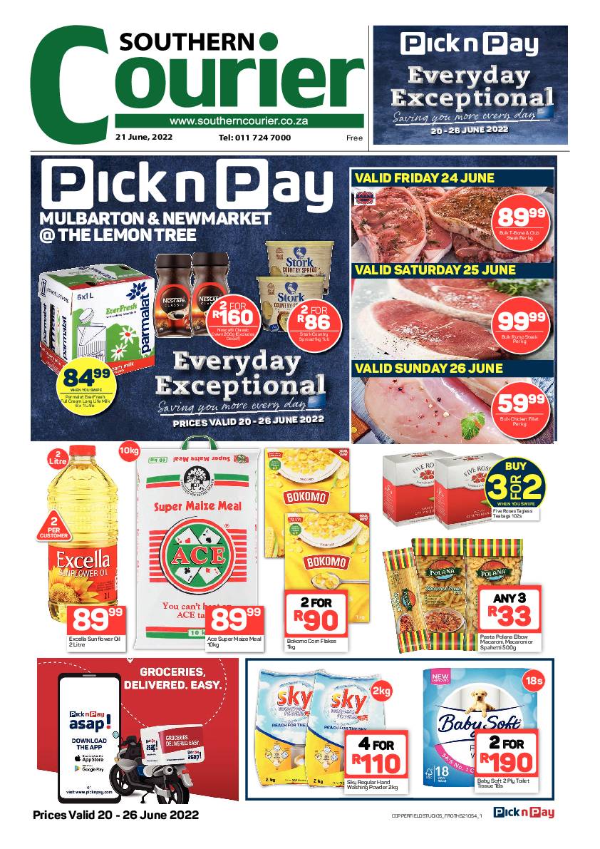 Southern Courier 21 June 2022 page 1