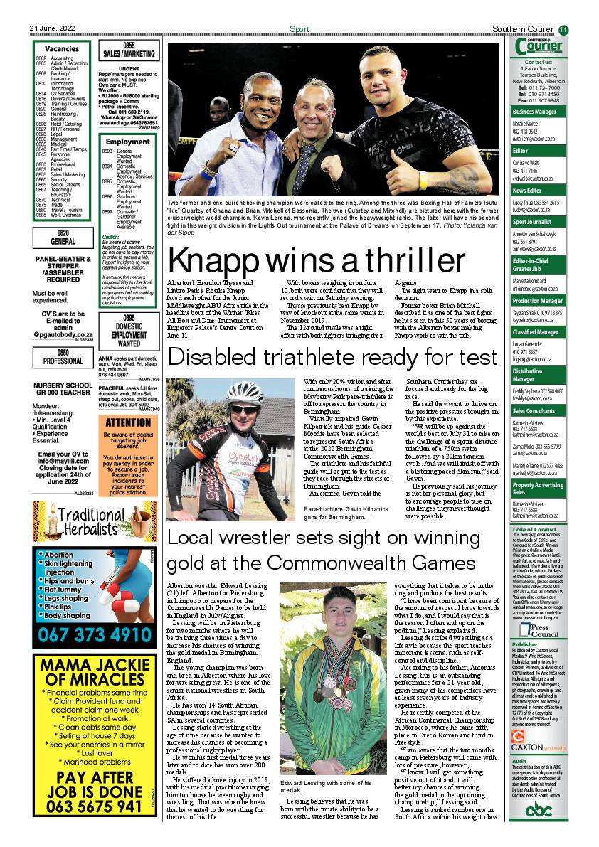 Southern Courier 21 June 2022 page 13