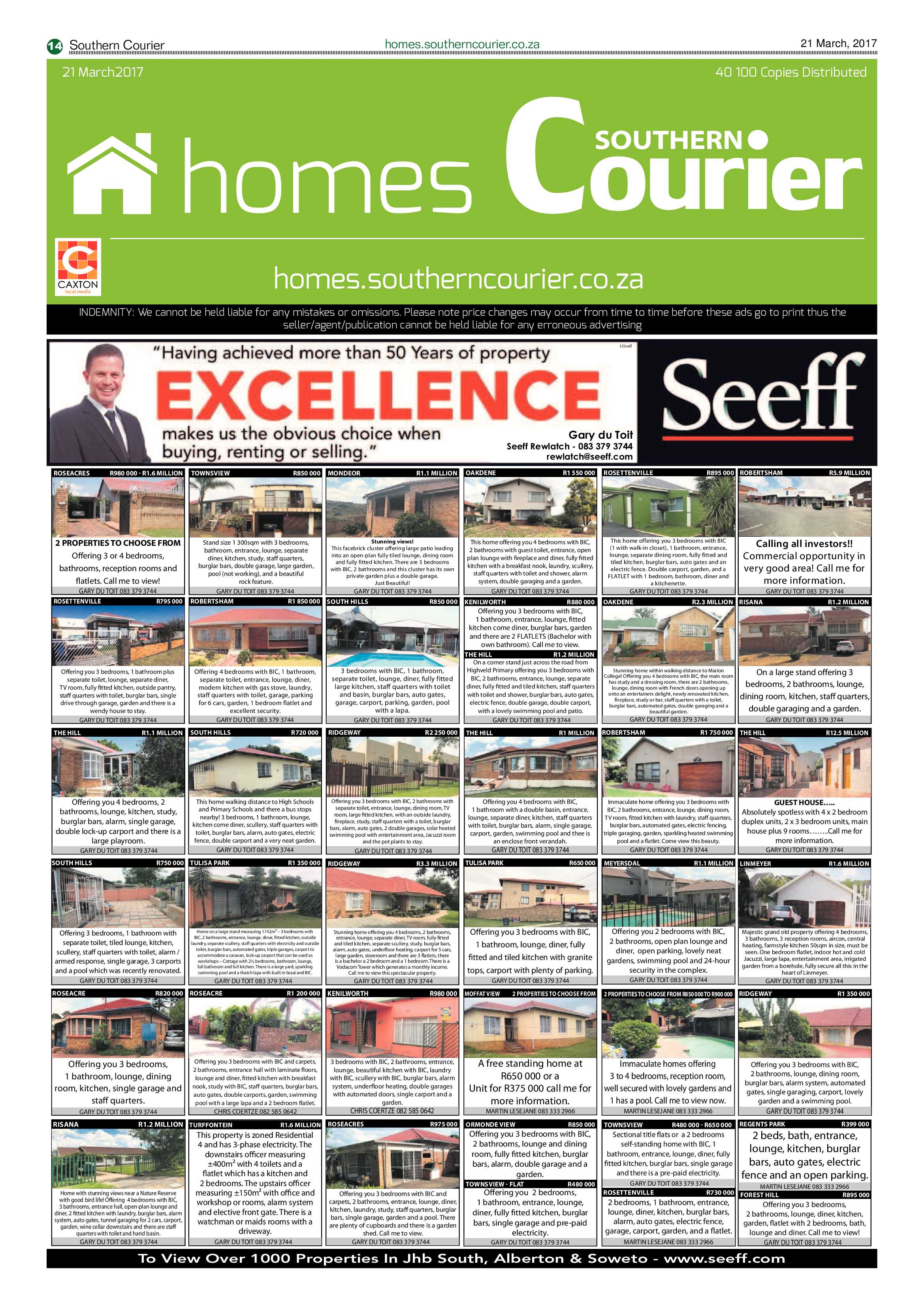 Southern Courier 21 March 2017 page 14