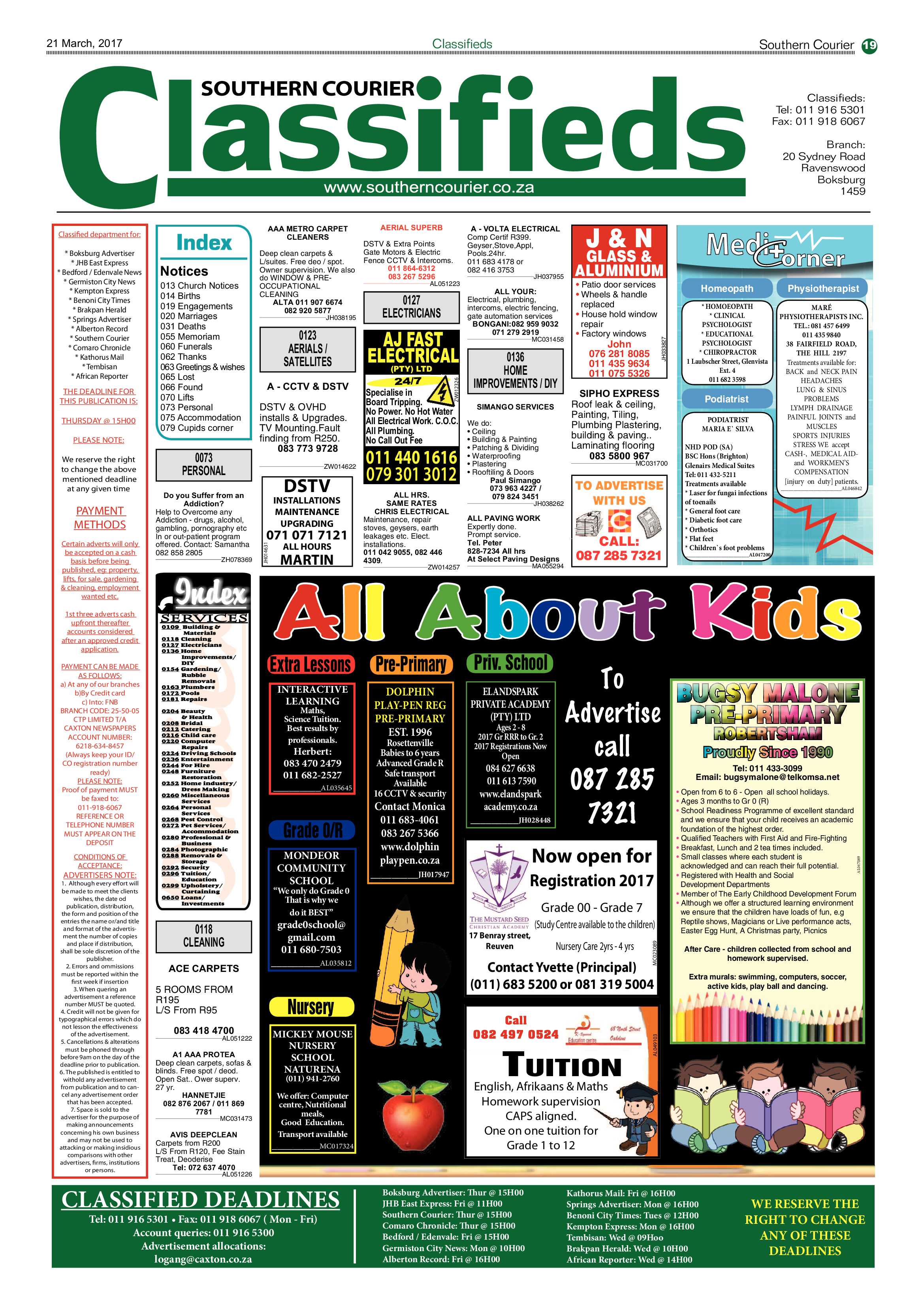 Southern Courier 21 March 2017 page 19