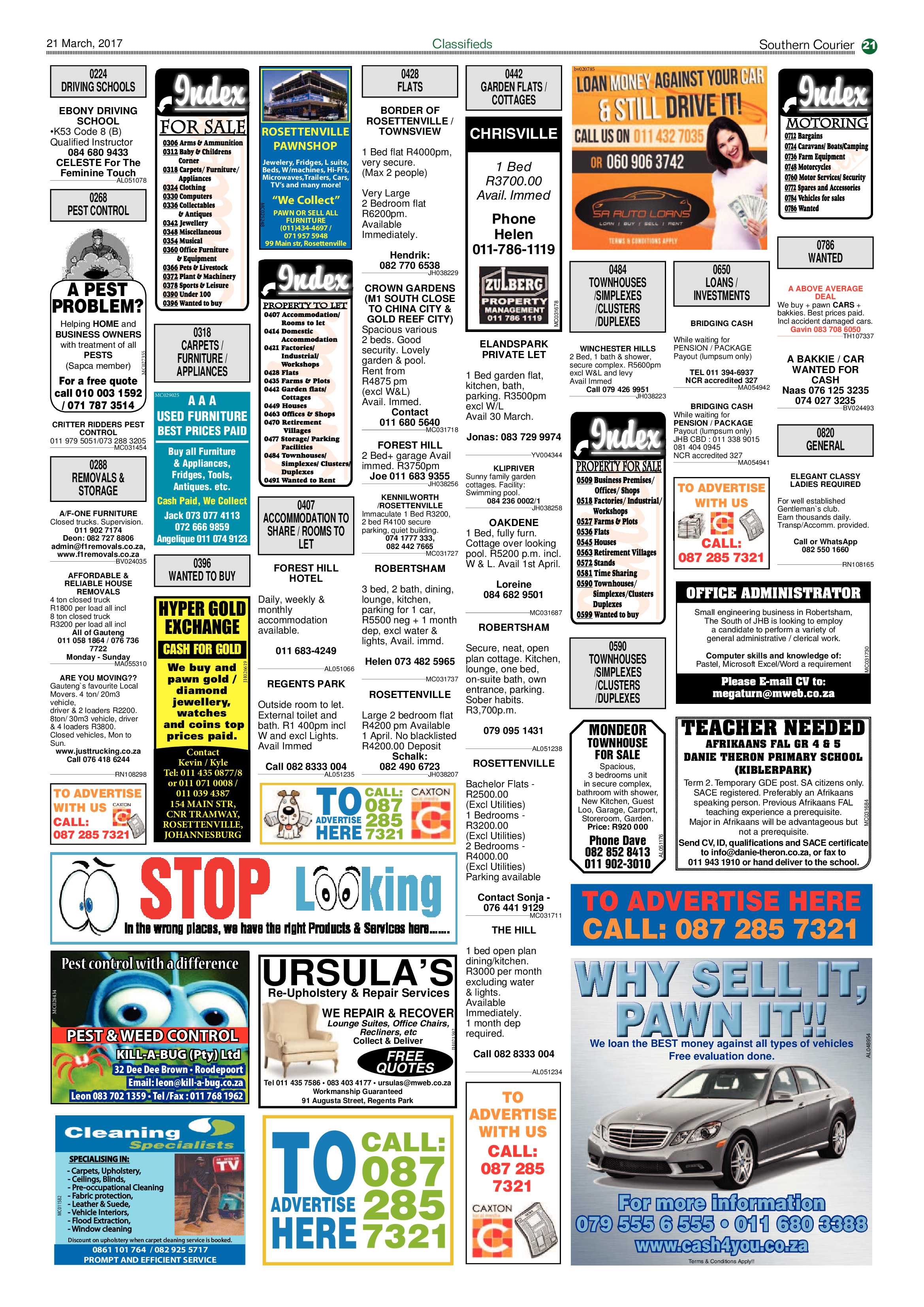 Southern Courier 21 March 2017 page 21