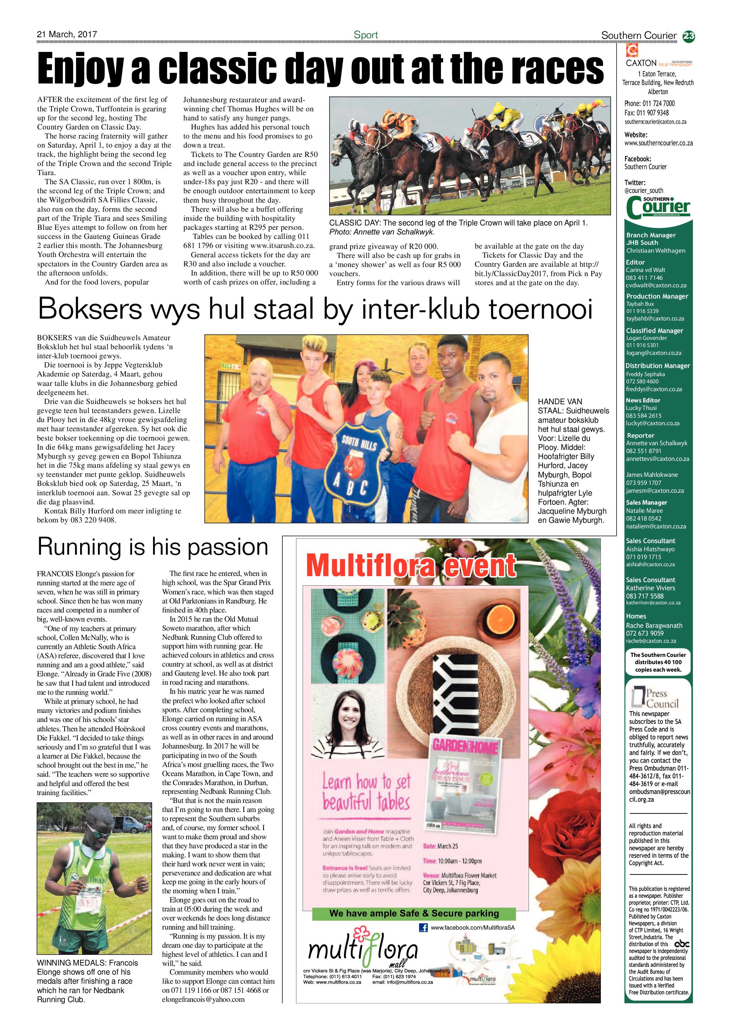 Southern Courier 21 March 2017 page 23