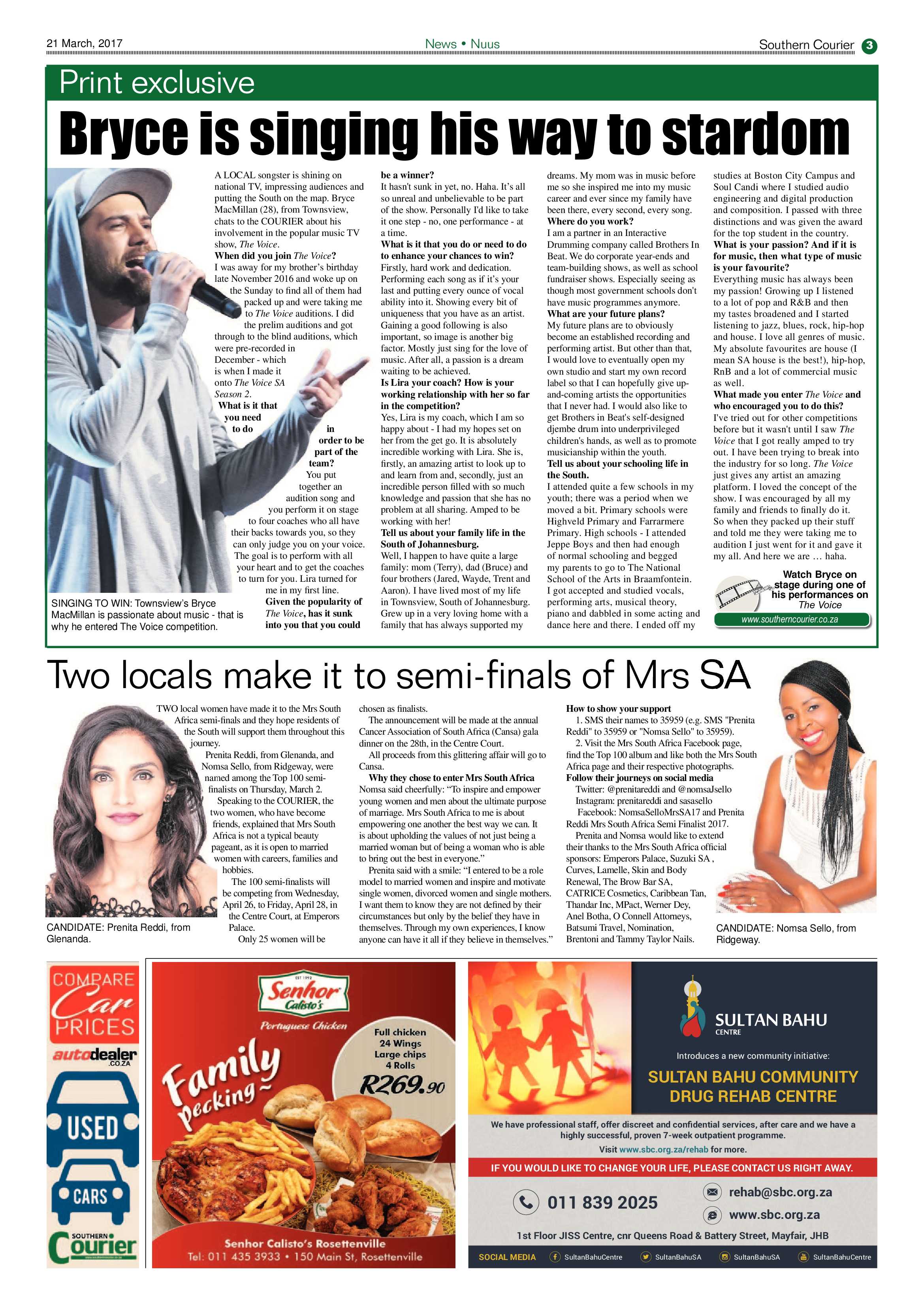 Southern Courier 21 March 2017 page 3