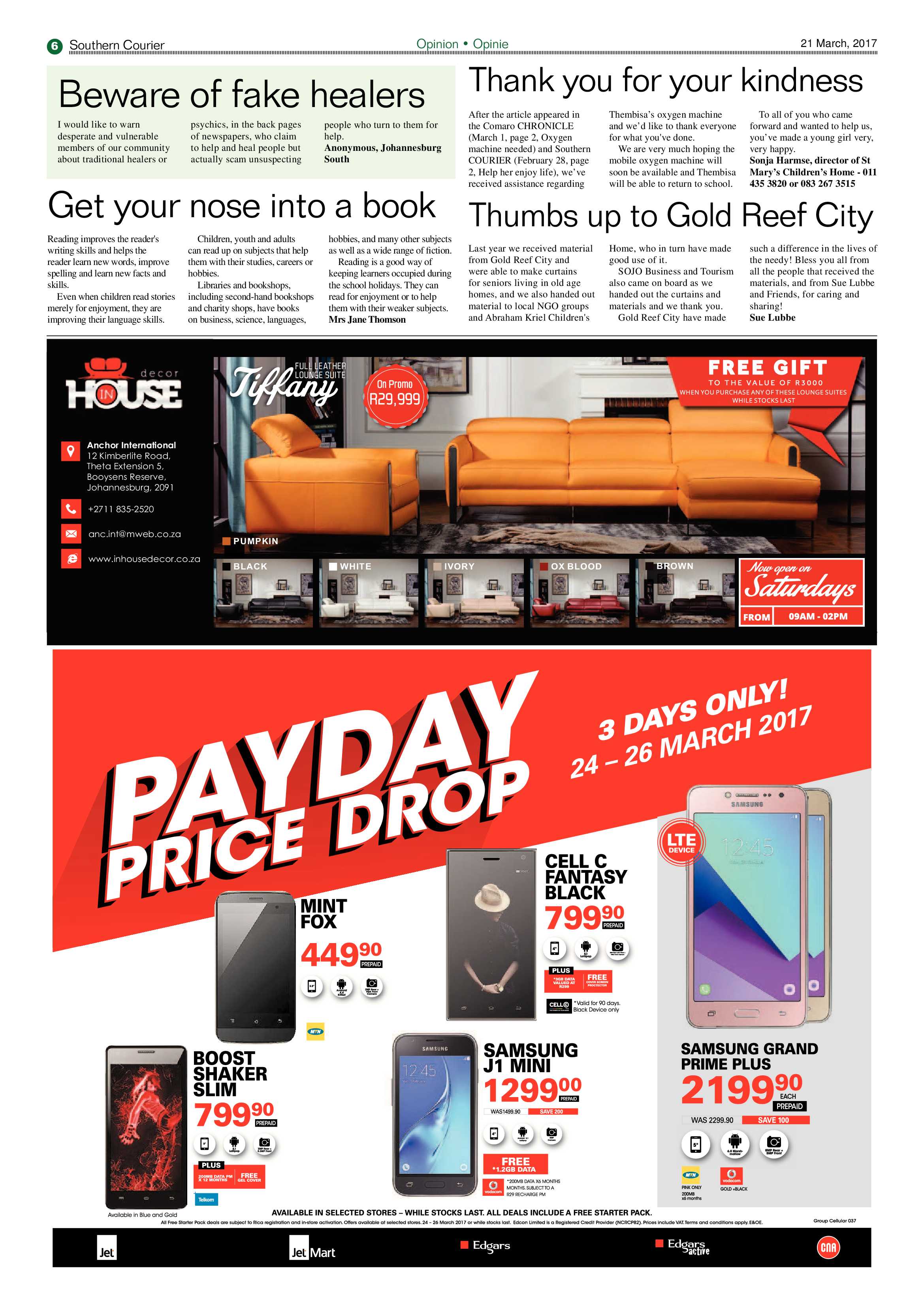 Southern Courier 21 March 2017 page 6