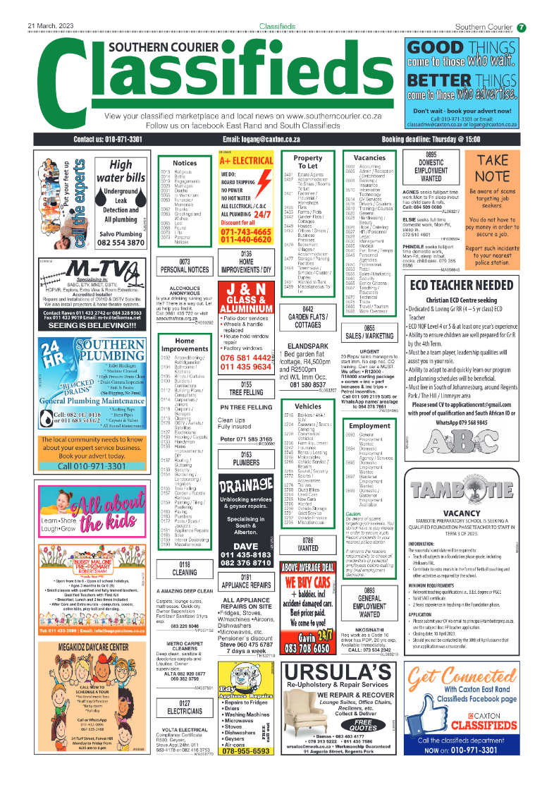Southern Courier 21 March 2023 page 7