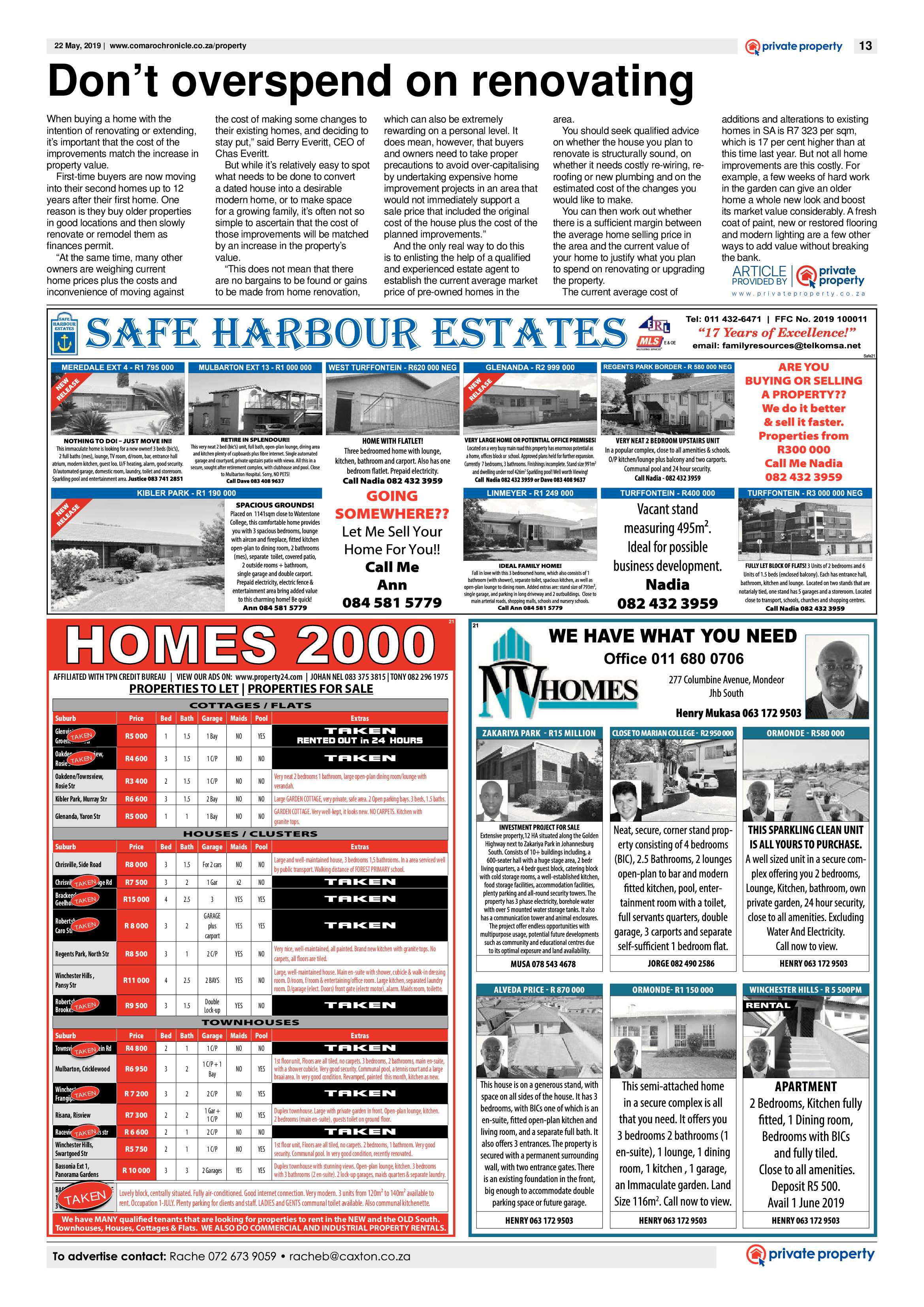 Southern Courier 21 May 2019 page 13