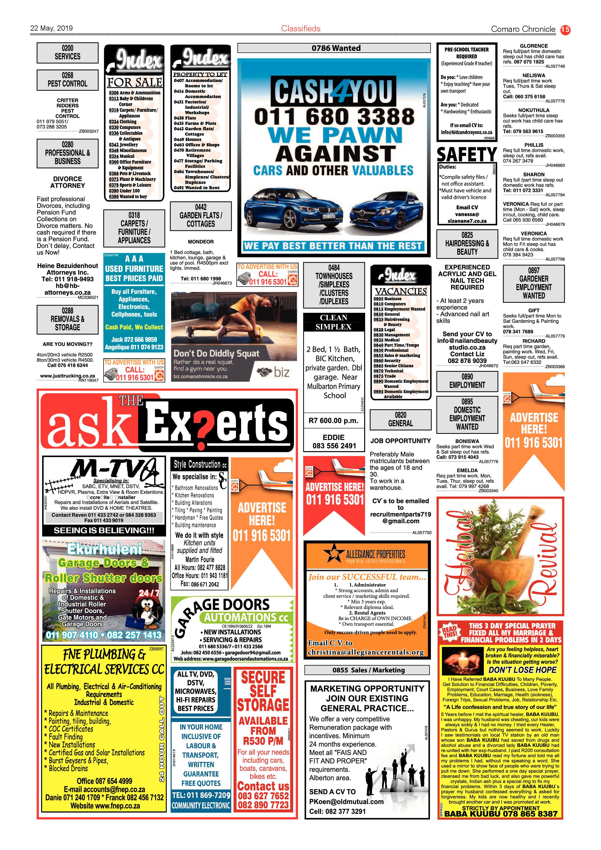 Southern Courier 21 May 2019 page 15