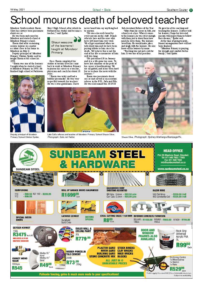 Southern Courier 21 May 2021 page 3