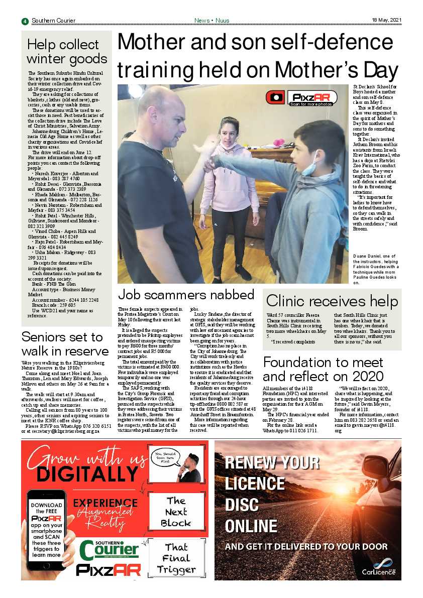 Southern Courier 21 May 2021 page 4