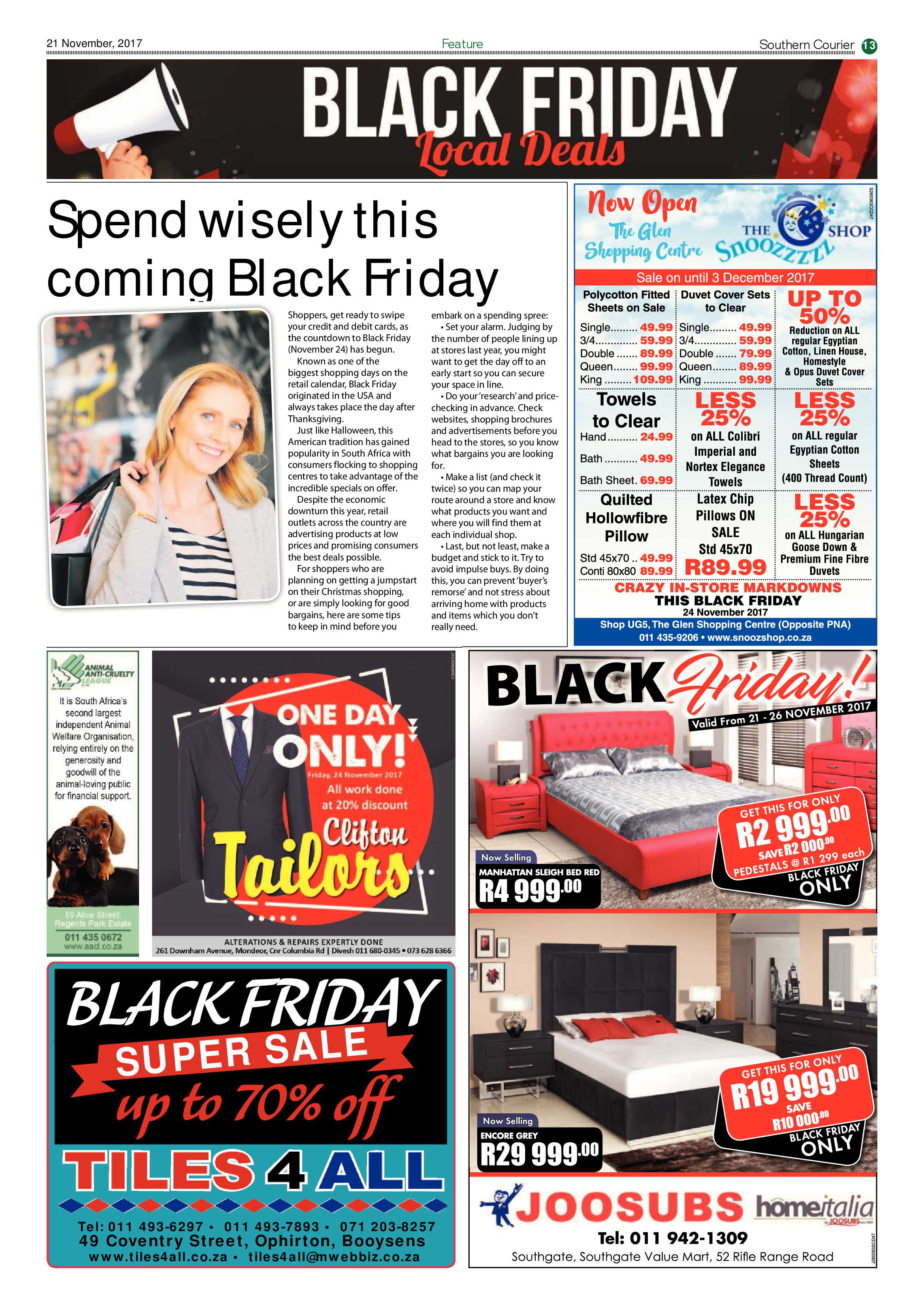Southern Courier 21 November 2017 page 13