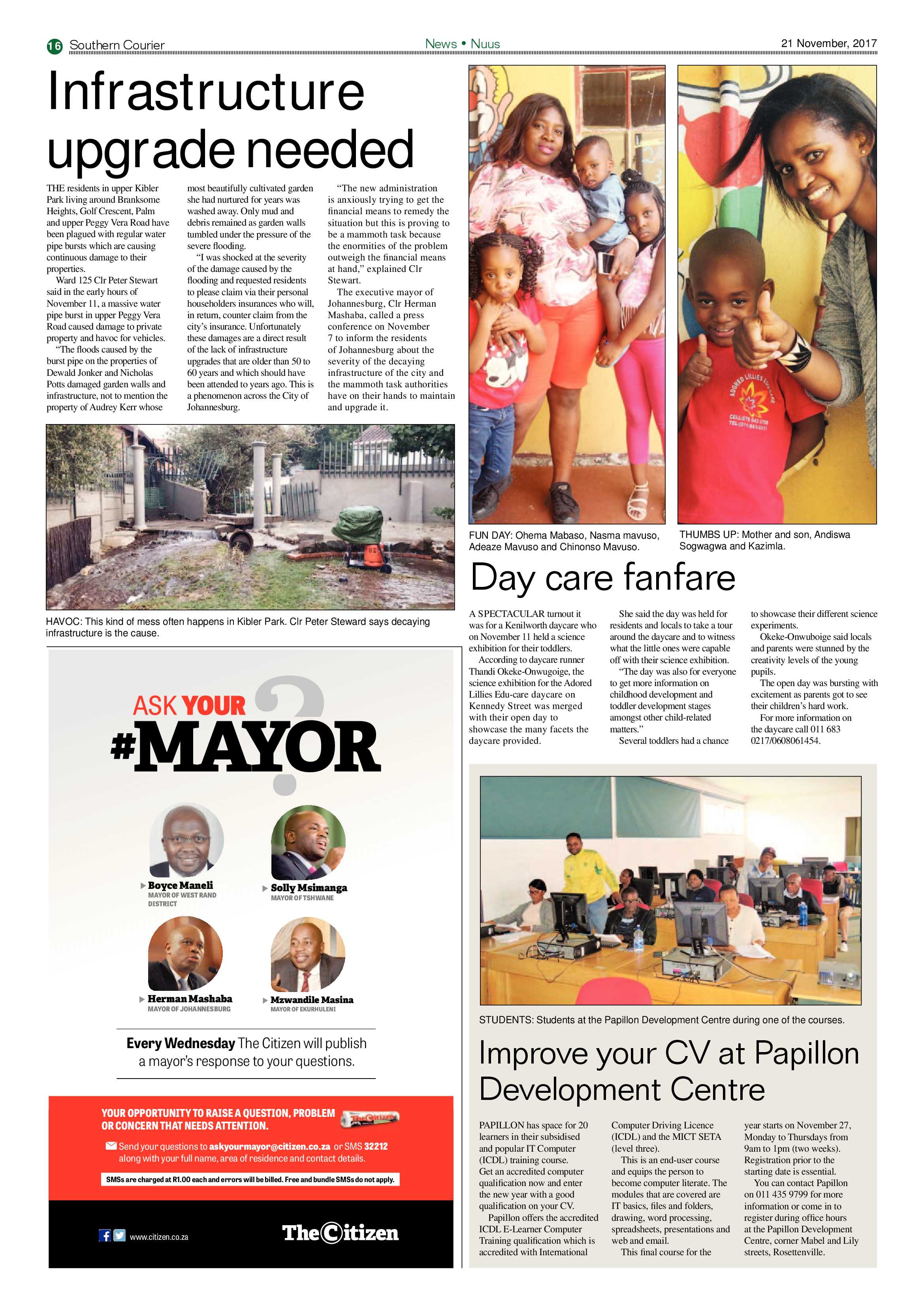 Southern Courier 21 November 2017 page 16