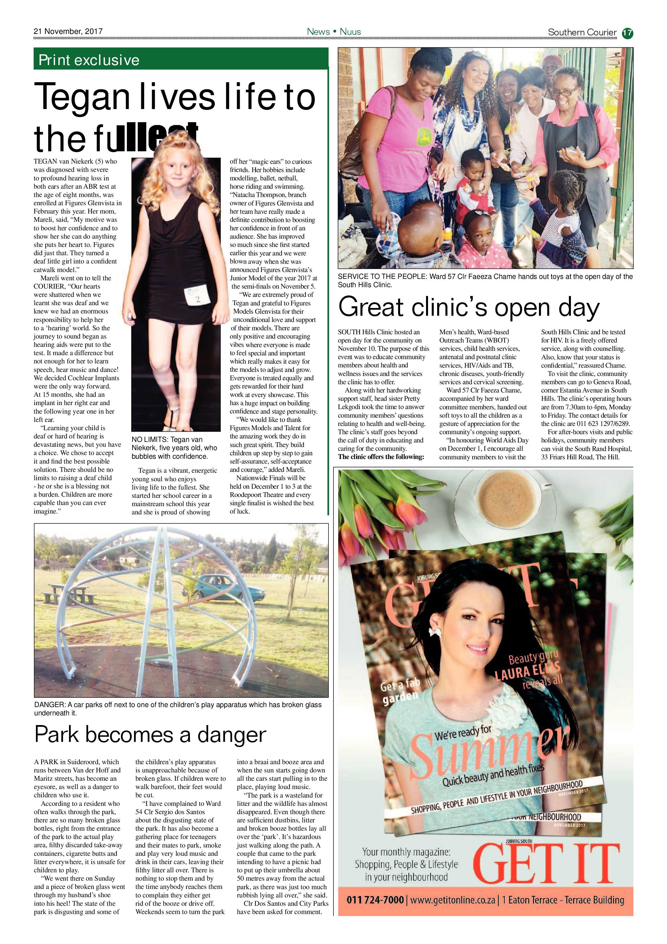 Southern Courier 21 November 2017 page 17