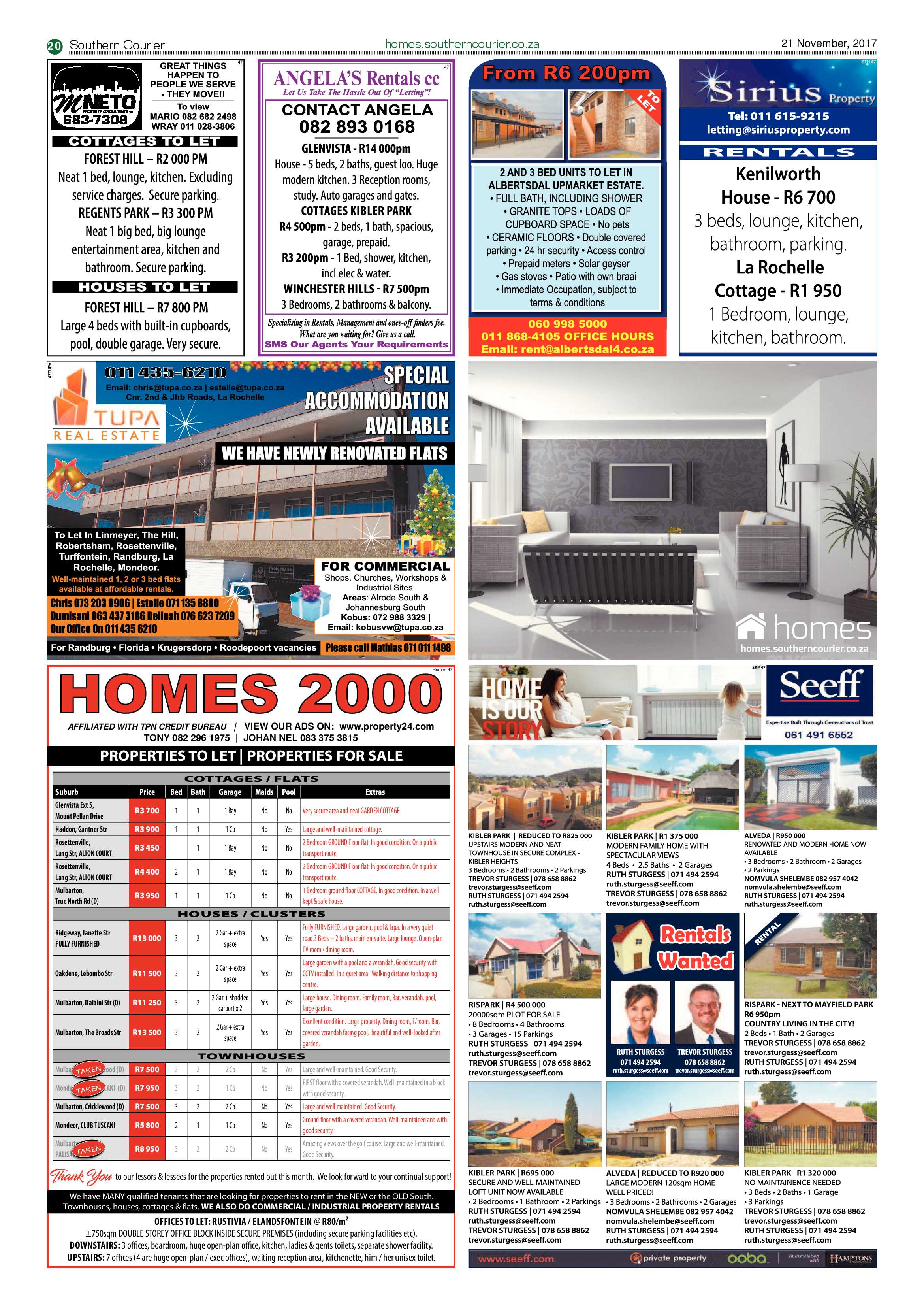 Southern Courier 21 November 2017 page 20