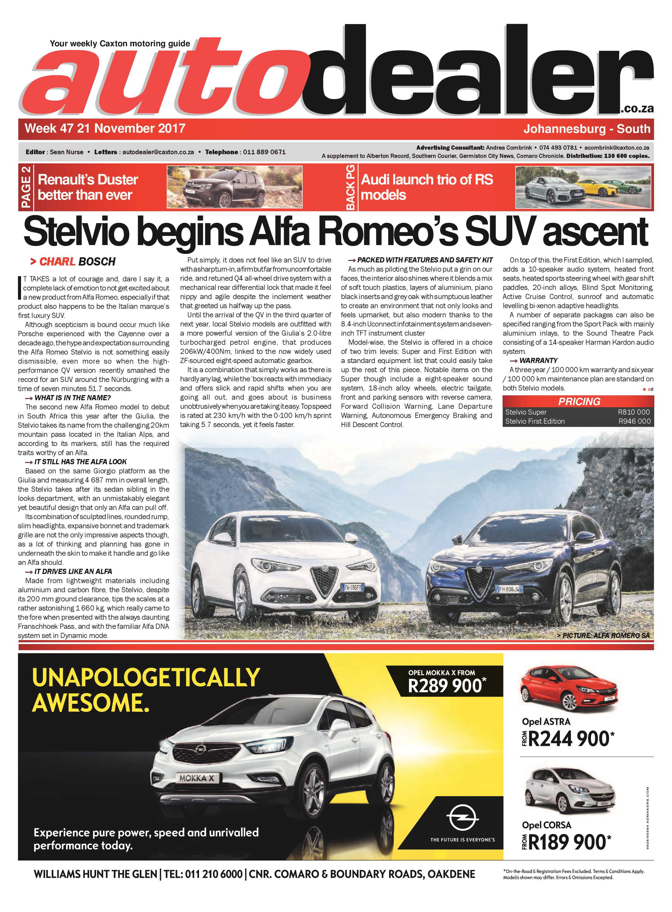 Southern Courier 21 November 2017 page 29