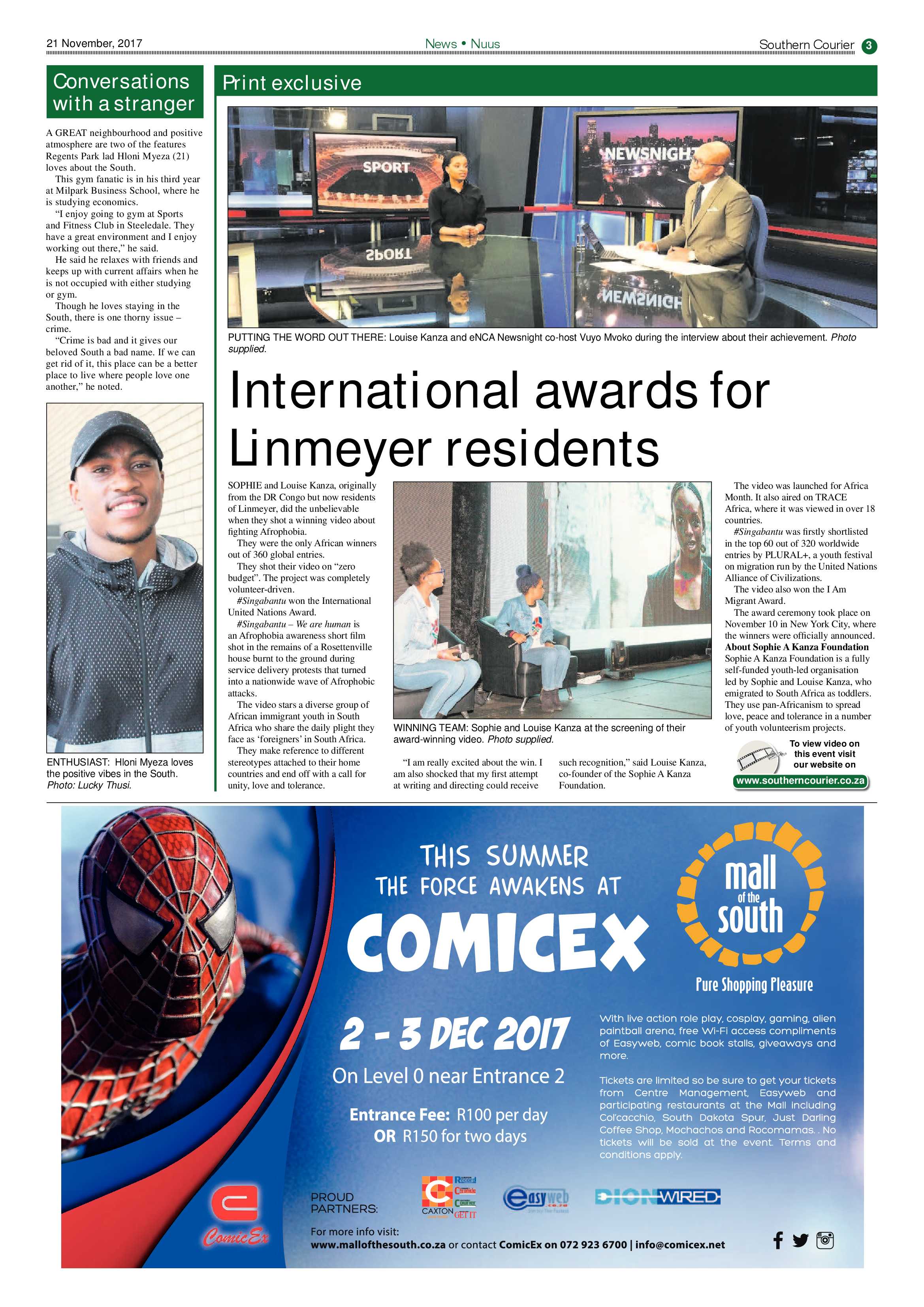 Southern Courier 21 November 2017 page 3