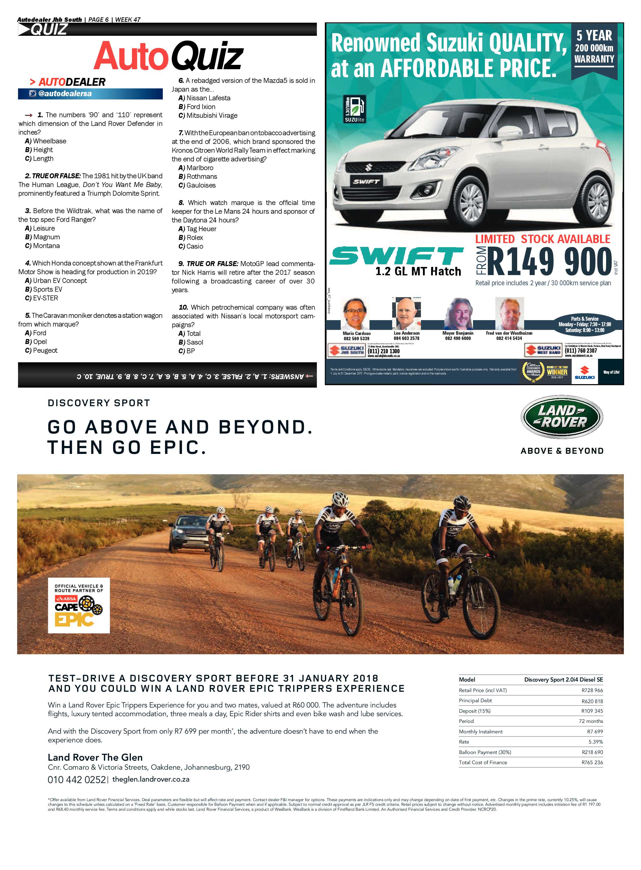 Southern Courier 21 November 2017 page 34