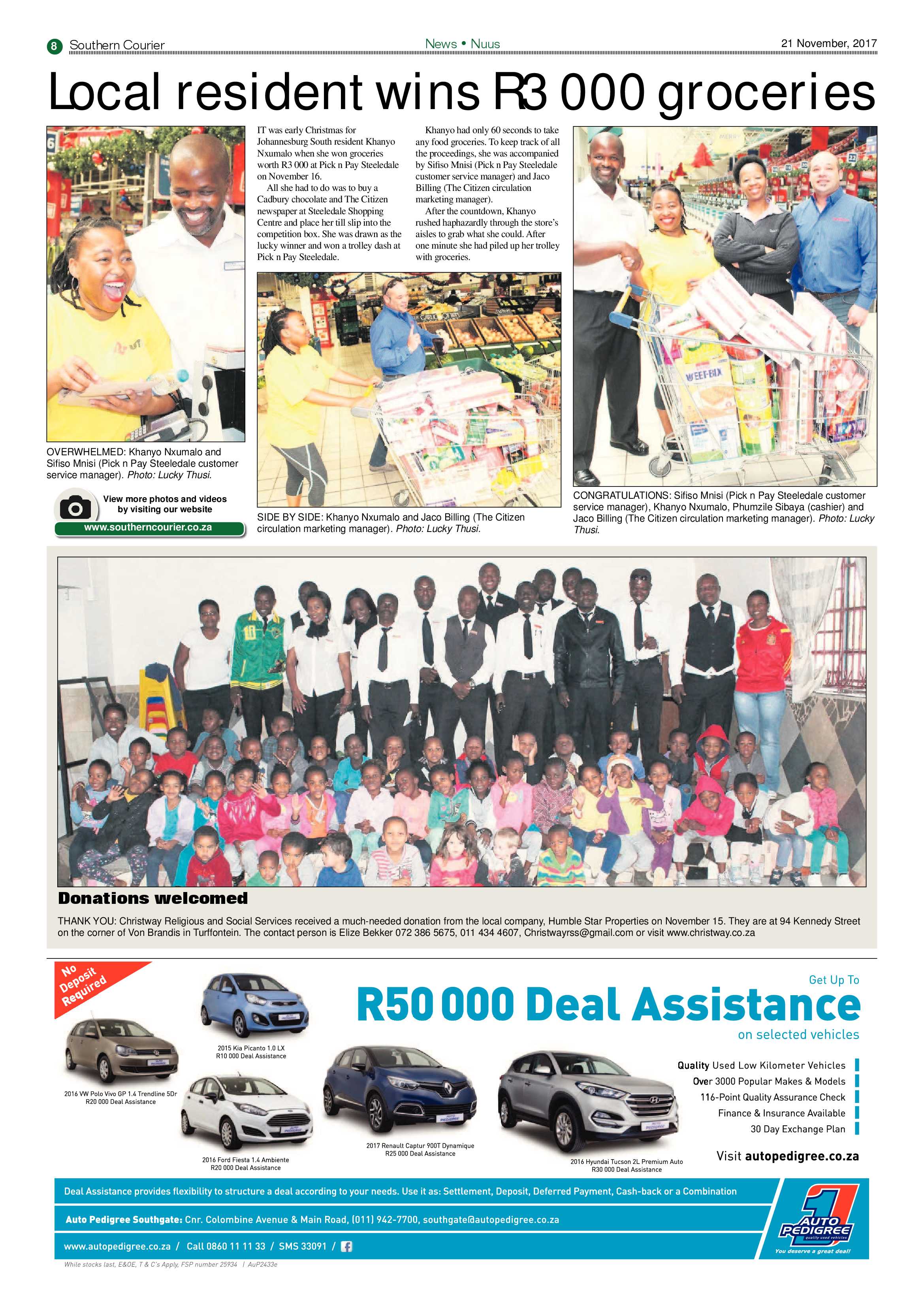 Southern Courier 21 November 2017 page 8