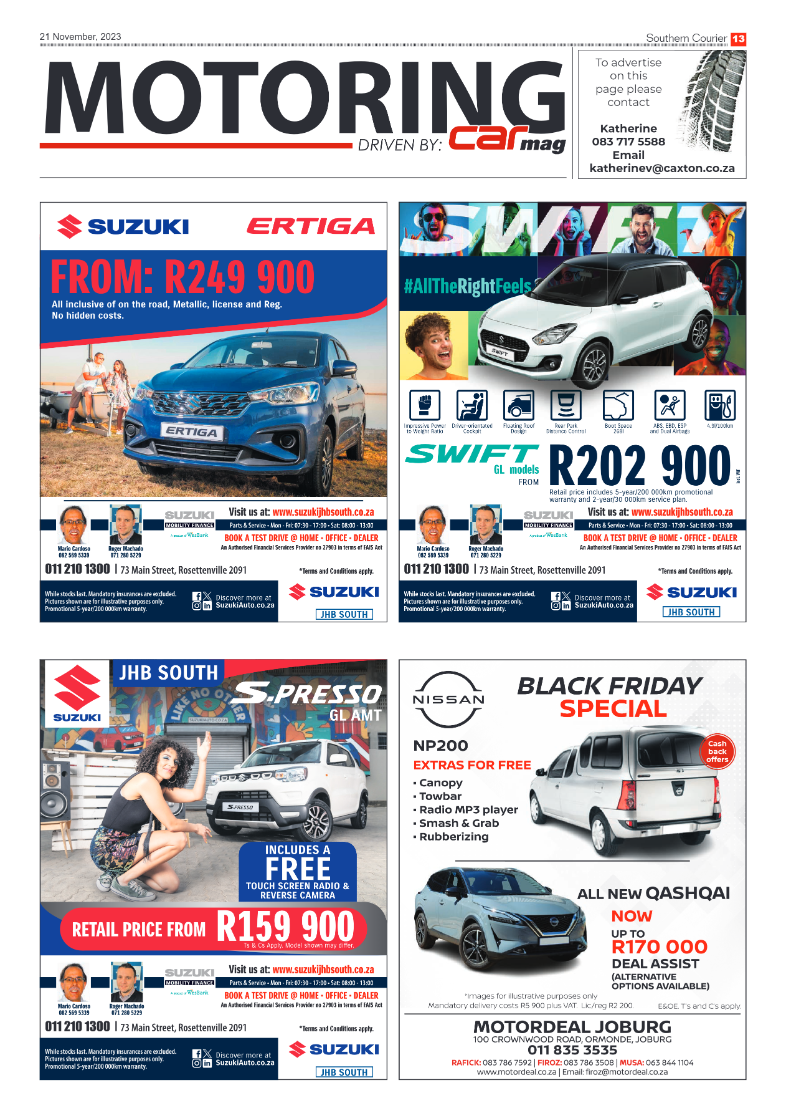 Southern Courier 21 November 2023 page 13