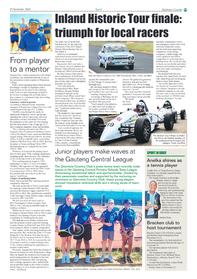 Southern Courier 21 November 2023 page 15