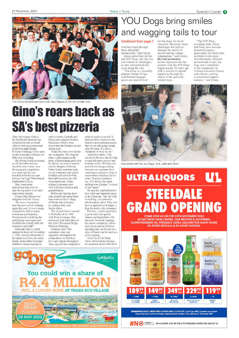 Southern Courier 21 November 2023 page 3