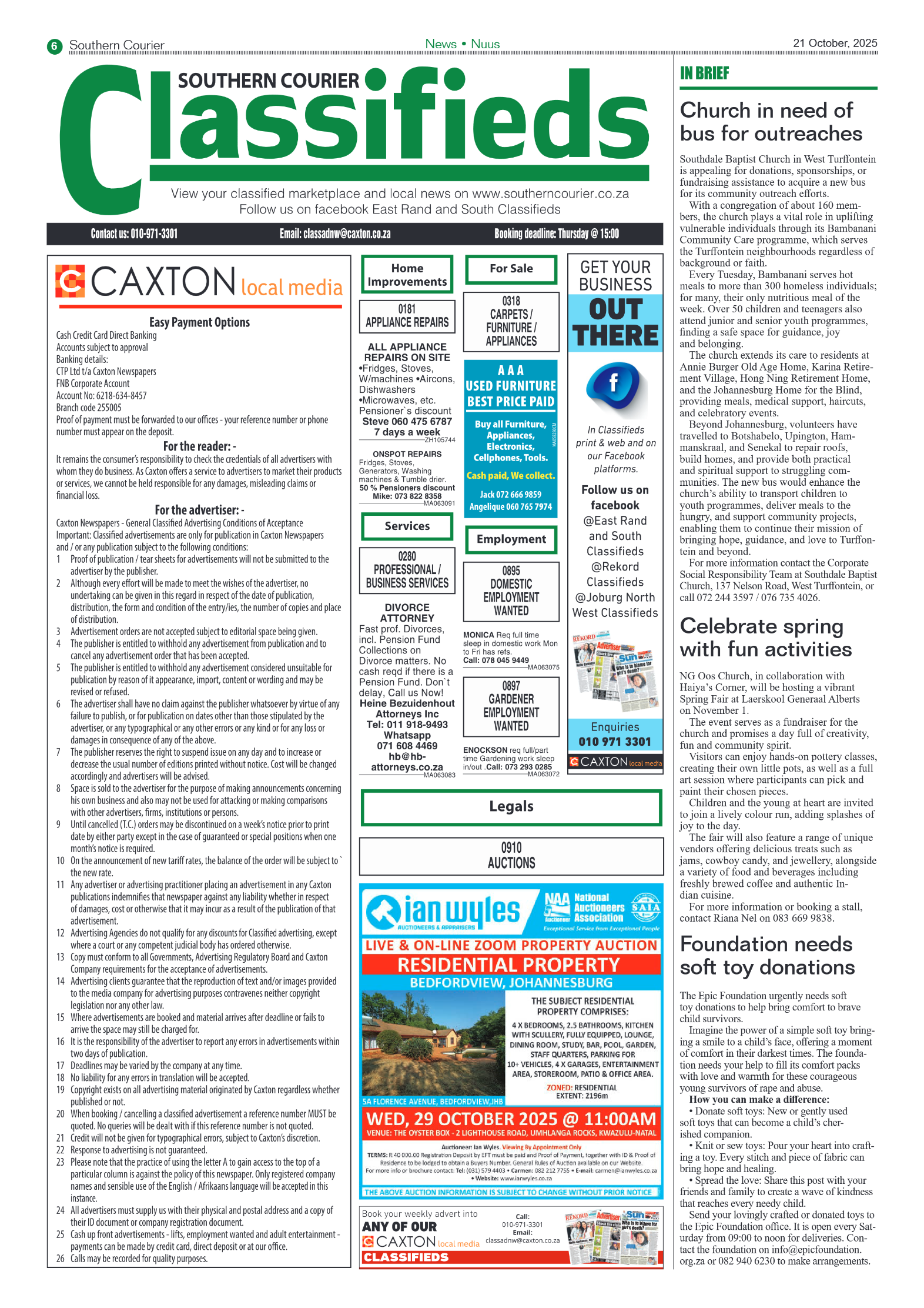 Southern Courier 21 October 2025 page 6