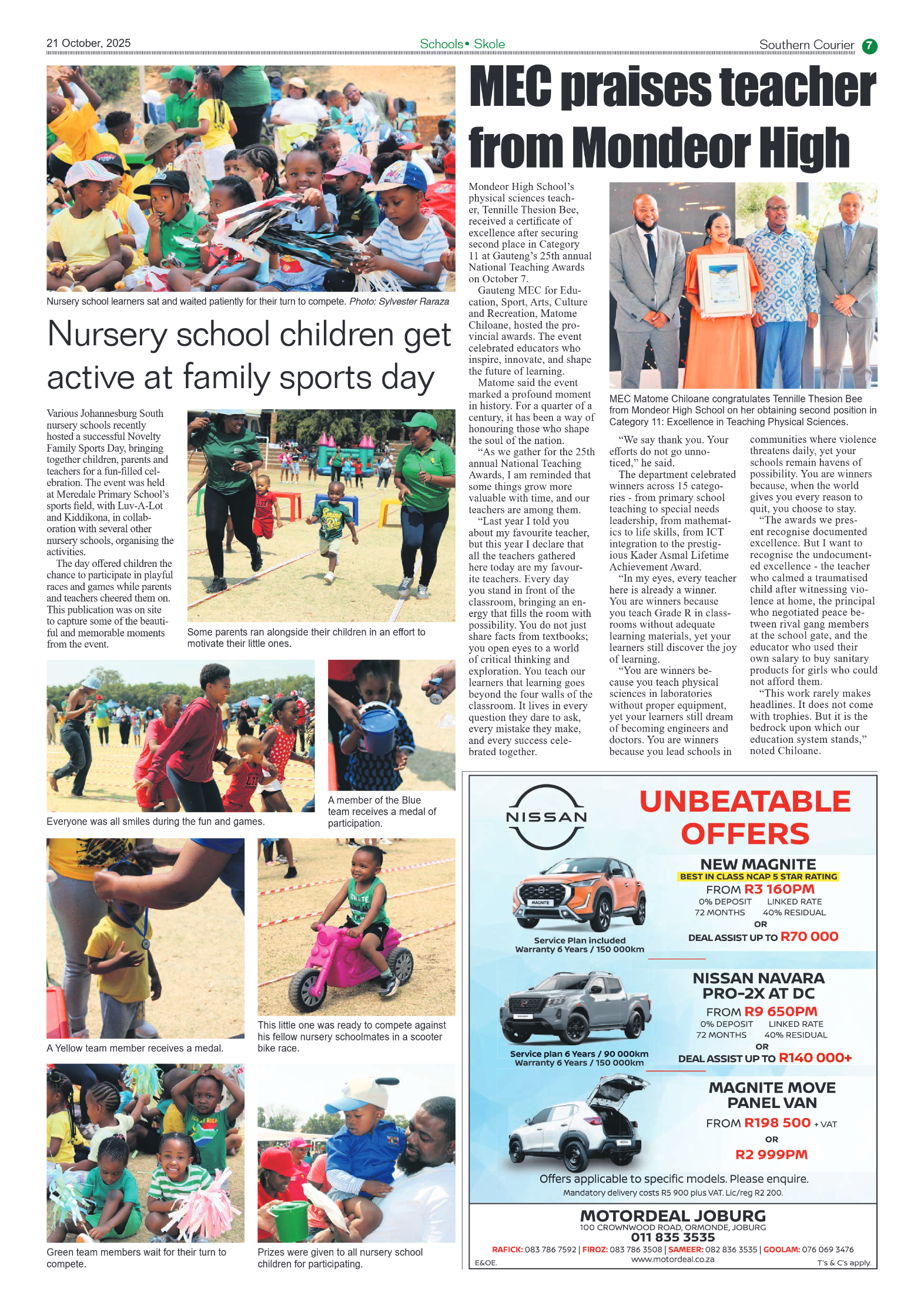 Southern Courier 21 October 2025 page 7