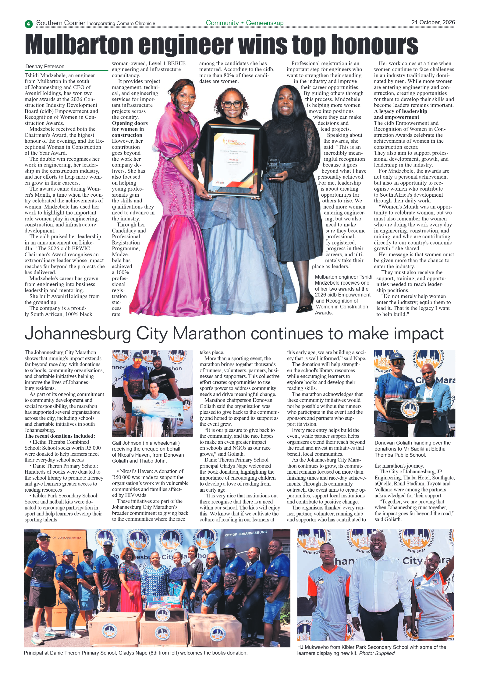 Southern Courier 21 October 2026 page 4