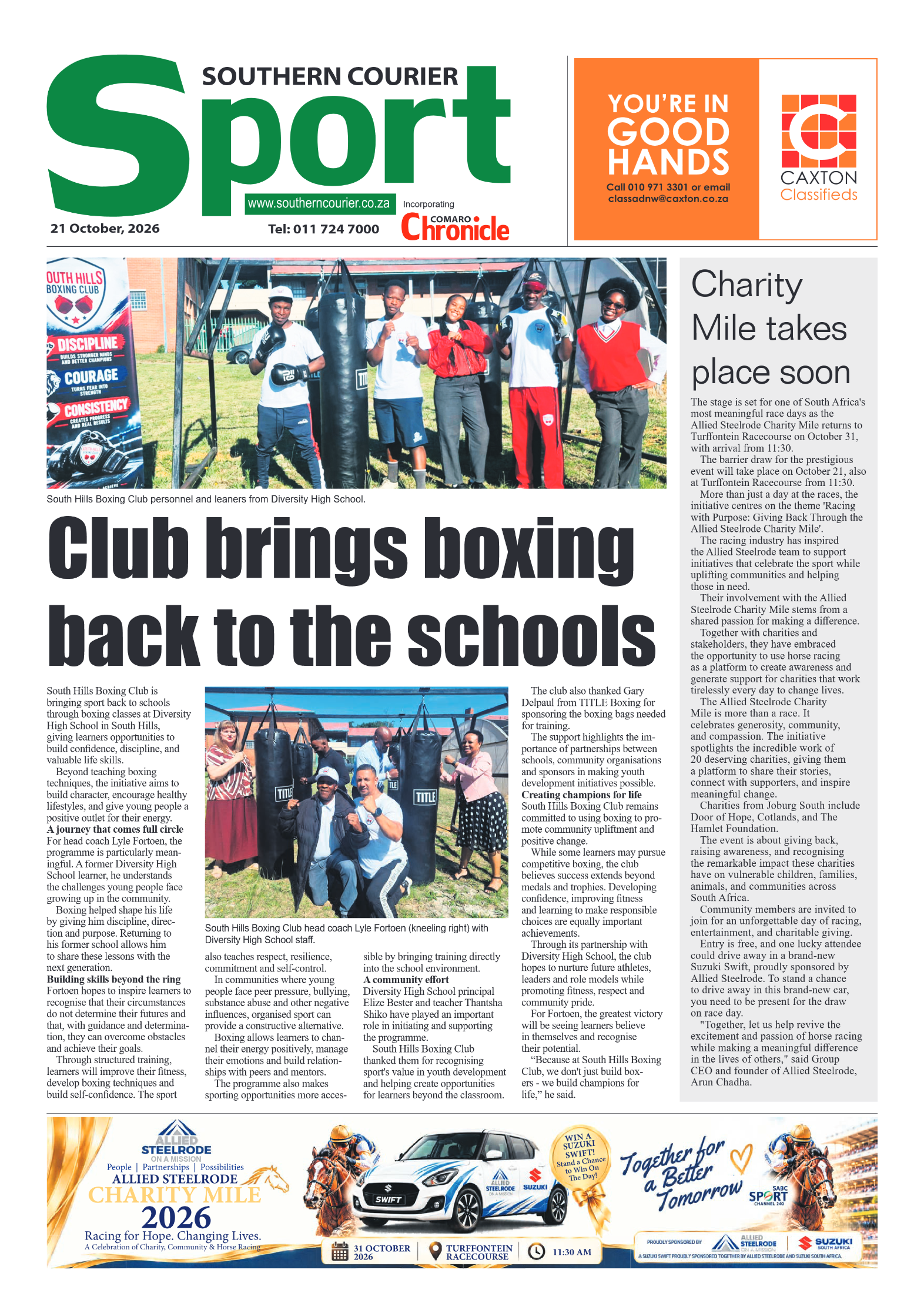 Southern Courier 21 October 2026 page 8