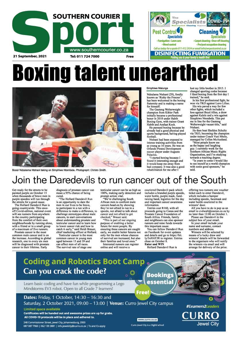 Southern Courier 21 September 2021 page 14