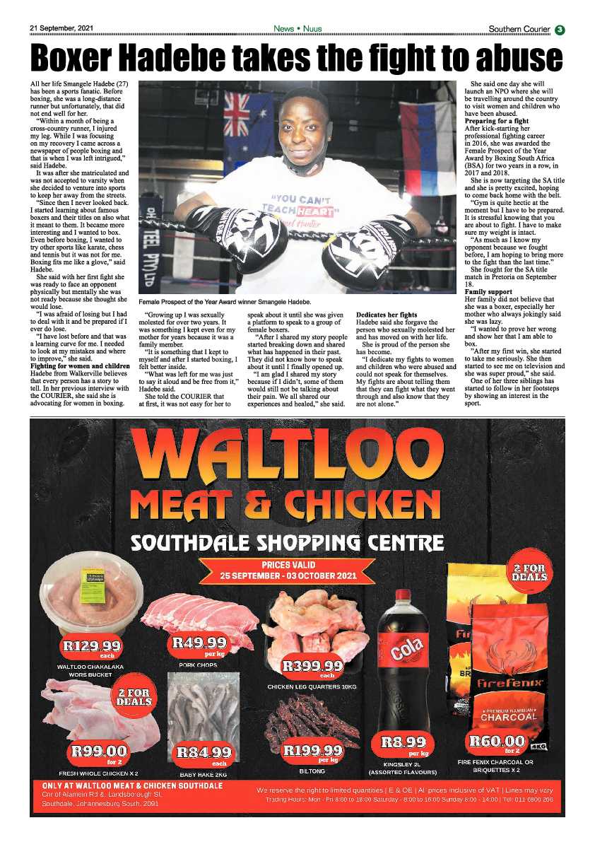 Southern Courier 21 September 2021 page 5