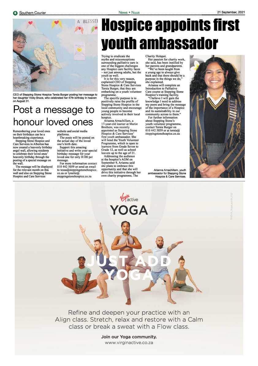 Southern Courier 21 September 2021 page 8