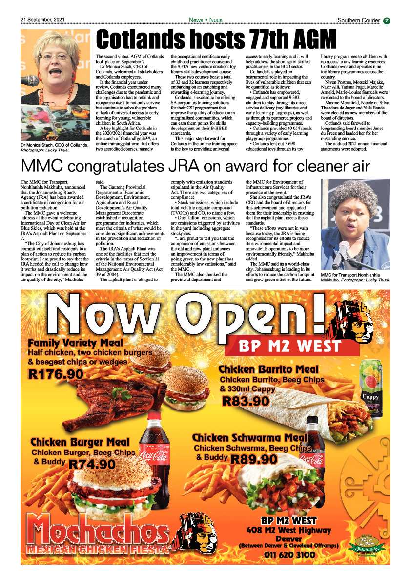 Southern Courier 21 September 2021 page 9