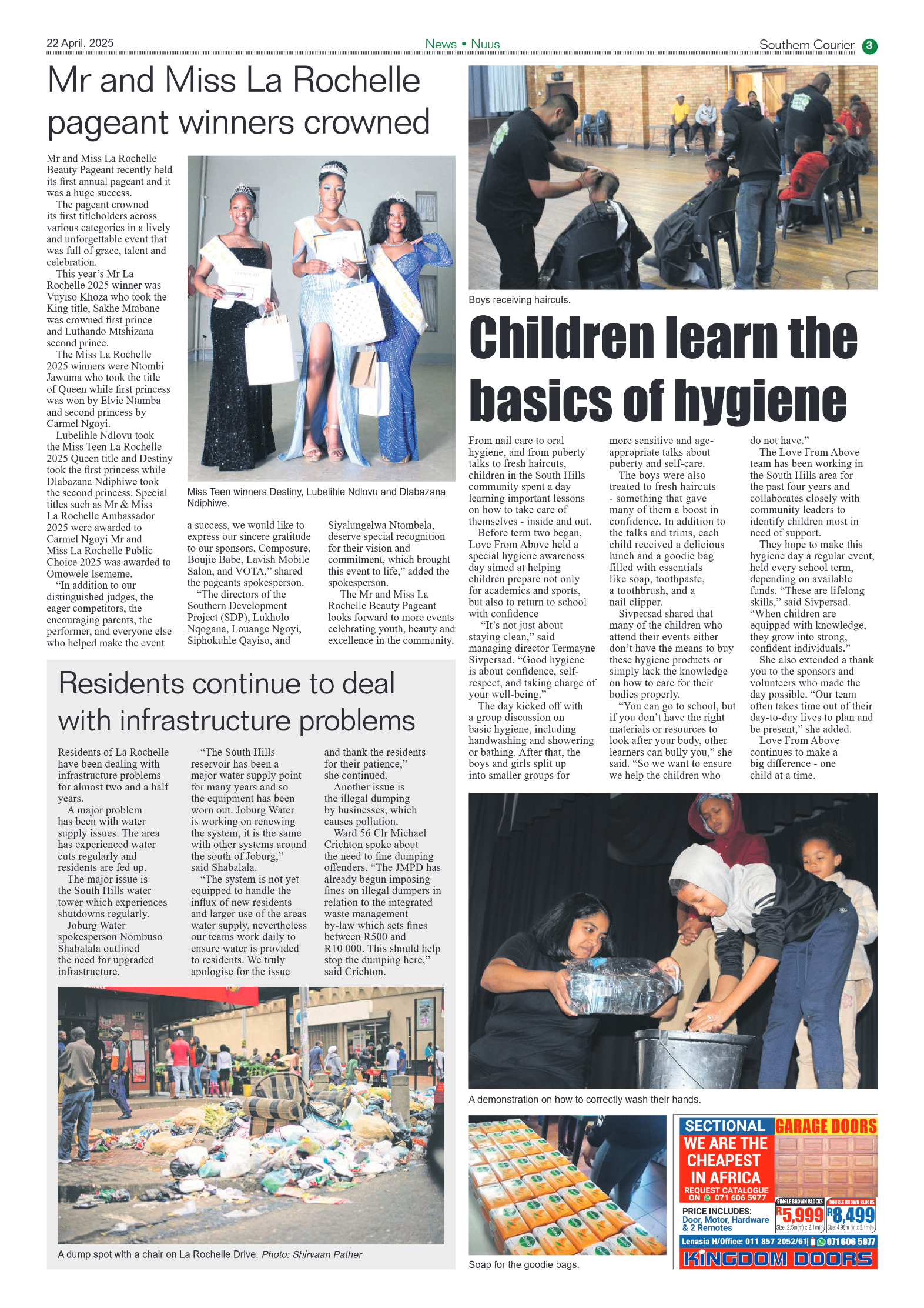 Southern Courier 22 April 2025 page 3