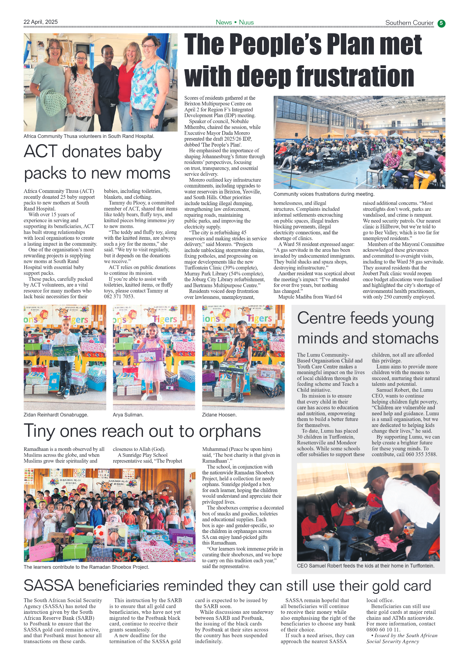 Southern Courier 22 April 2025 page 5