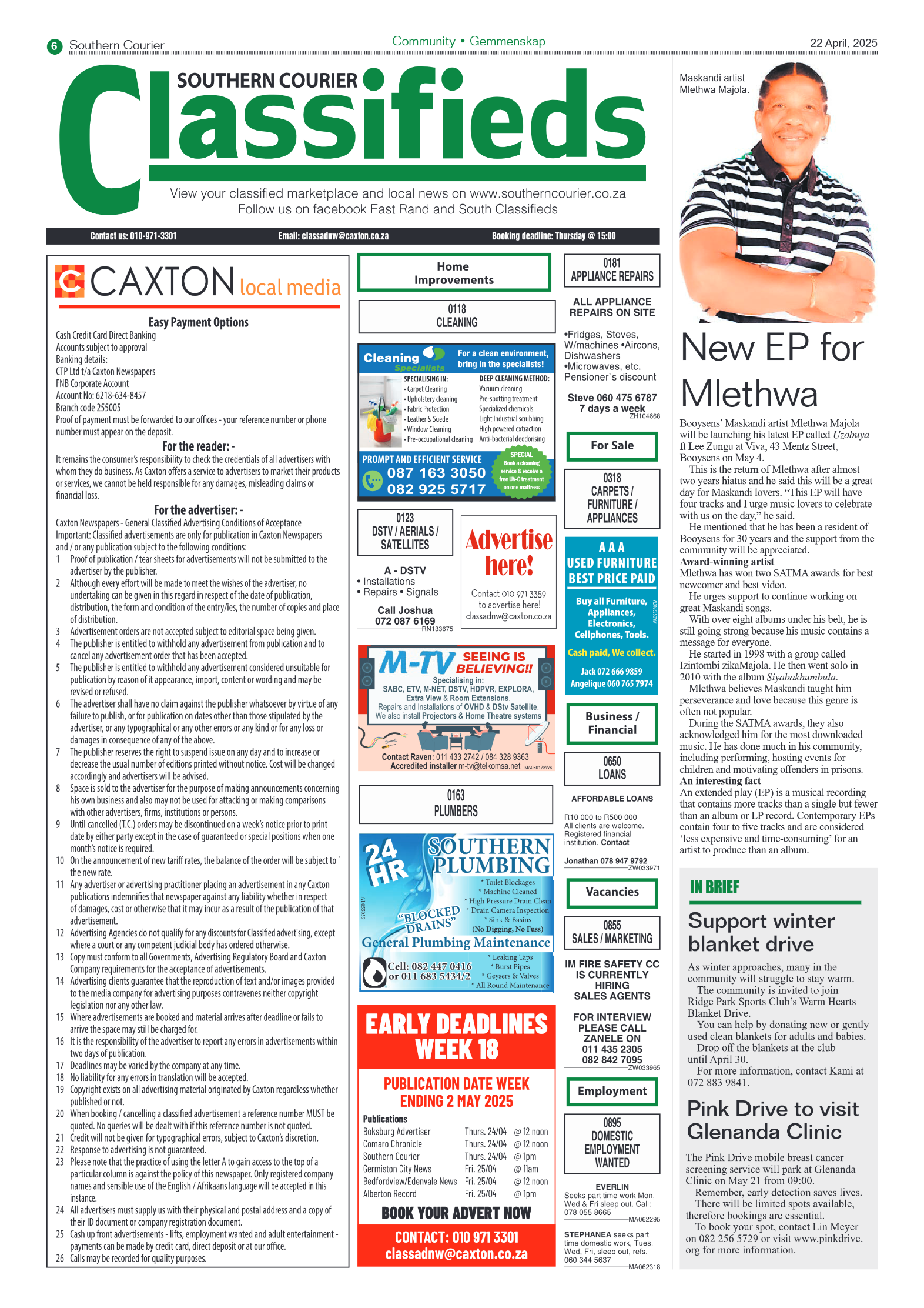Southern Courier 22 April 2025 page 6
