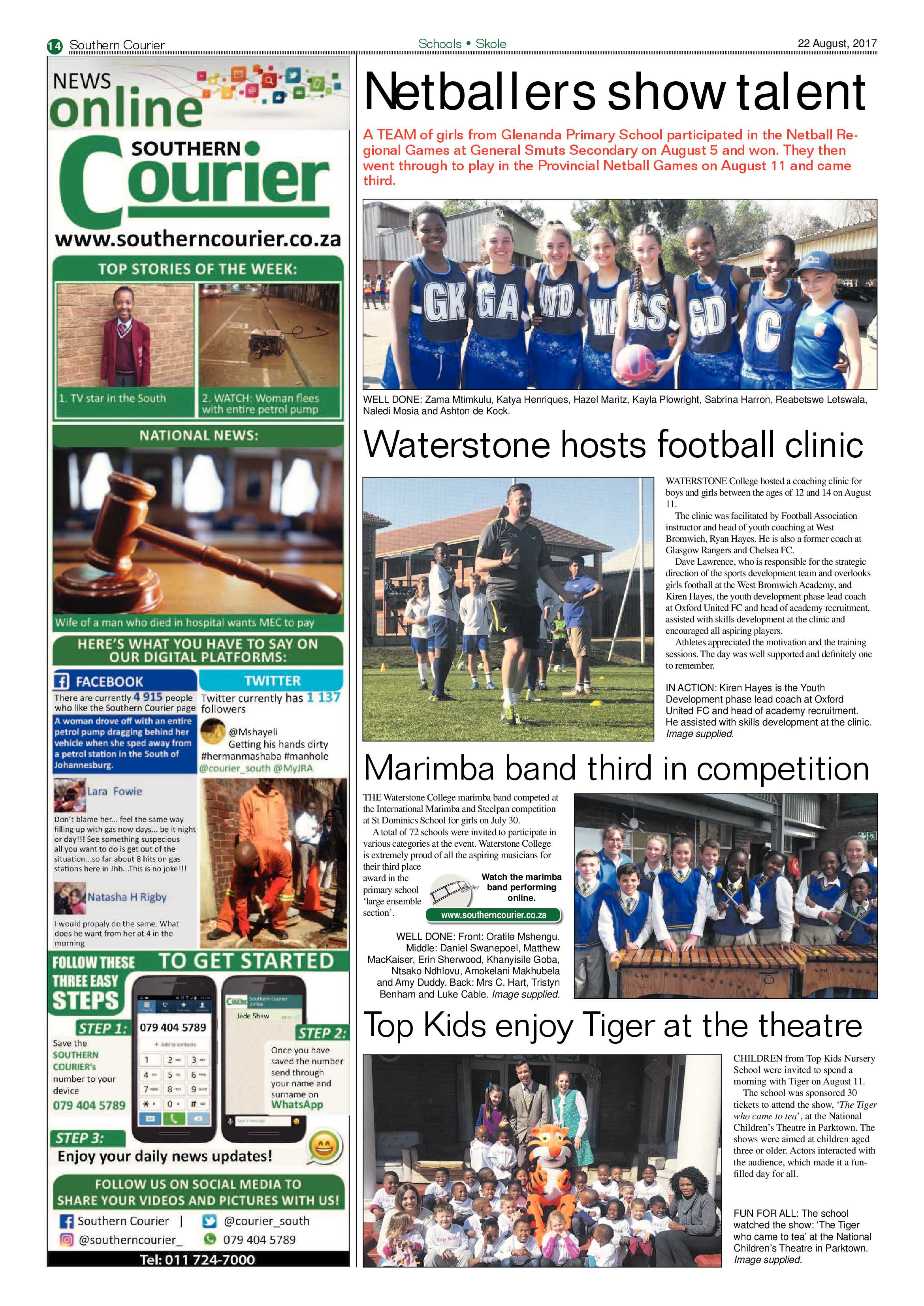 Southern Courier 22 August 2017 page 14
