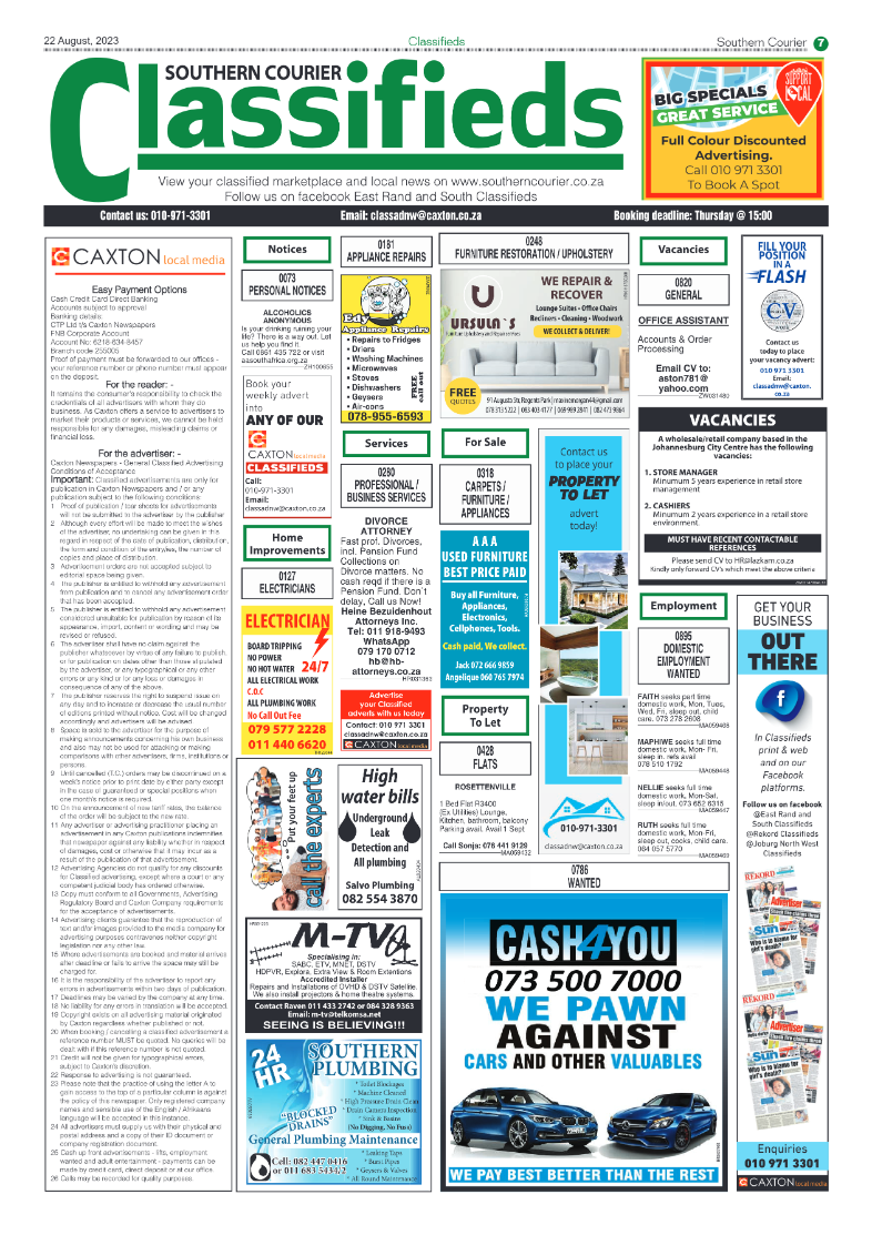 Southern Courier 22 August 2023 page 7