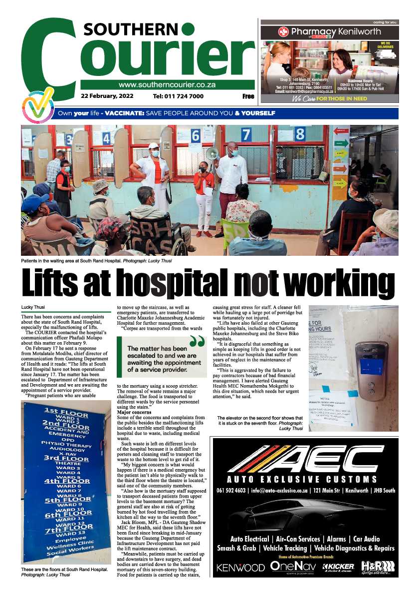 Southern Courier 22 February 2022 page 3